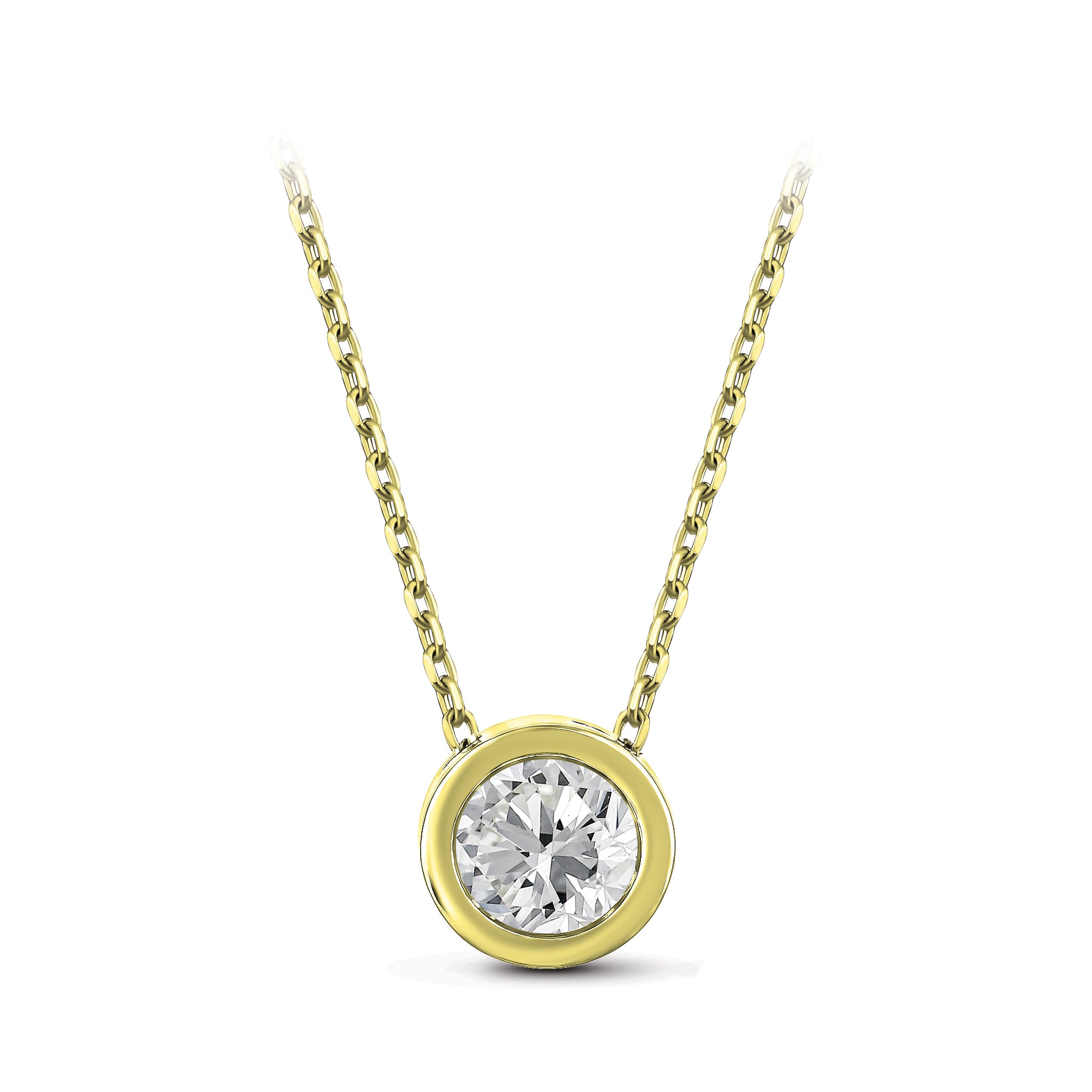 Diamond Solitaire Necklace