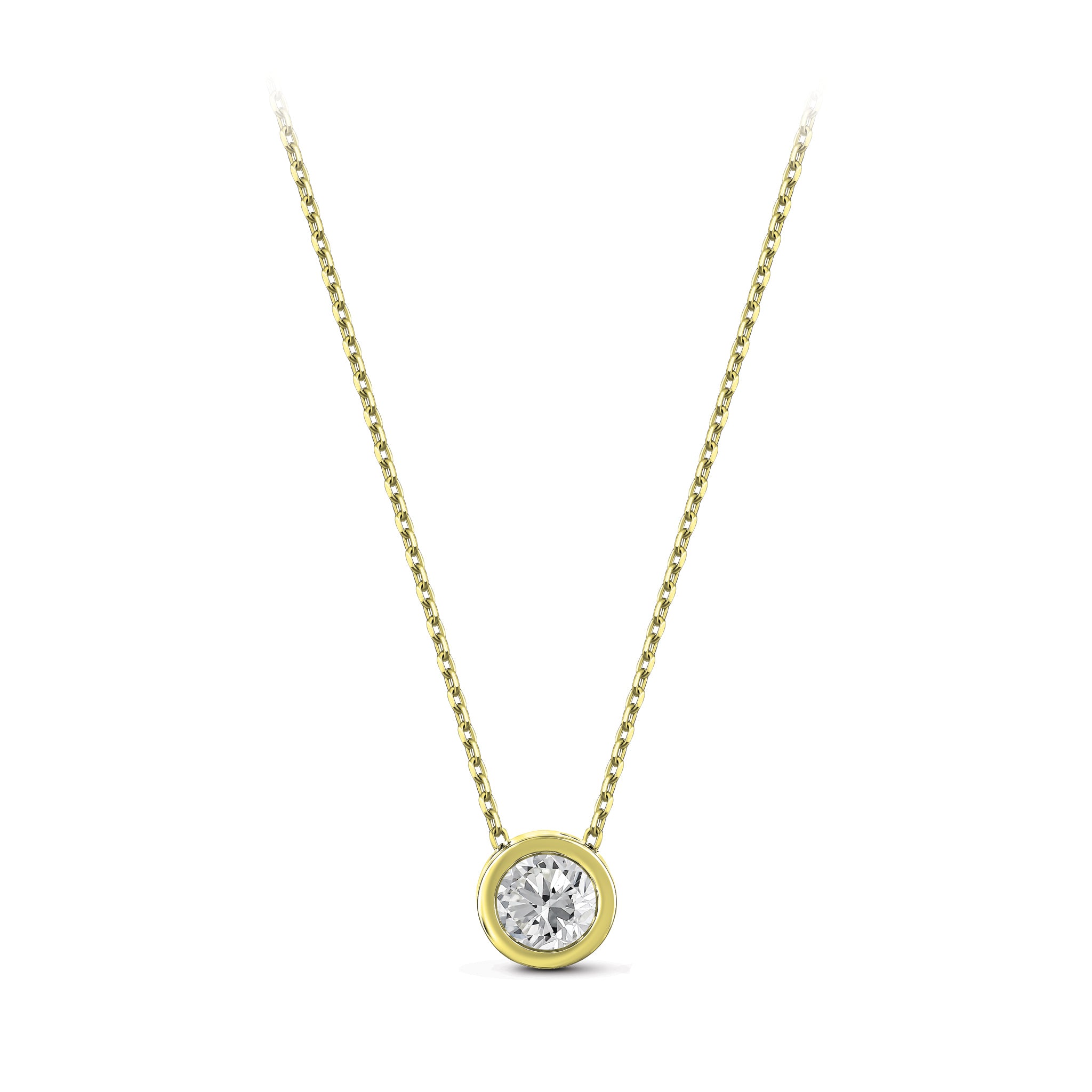 Diamond Solitaire Necklace