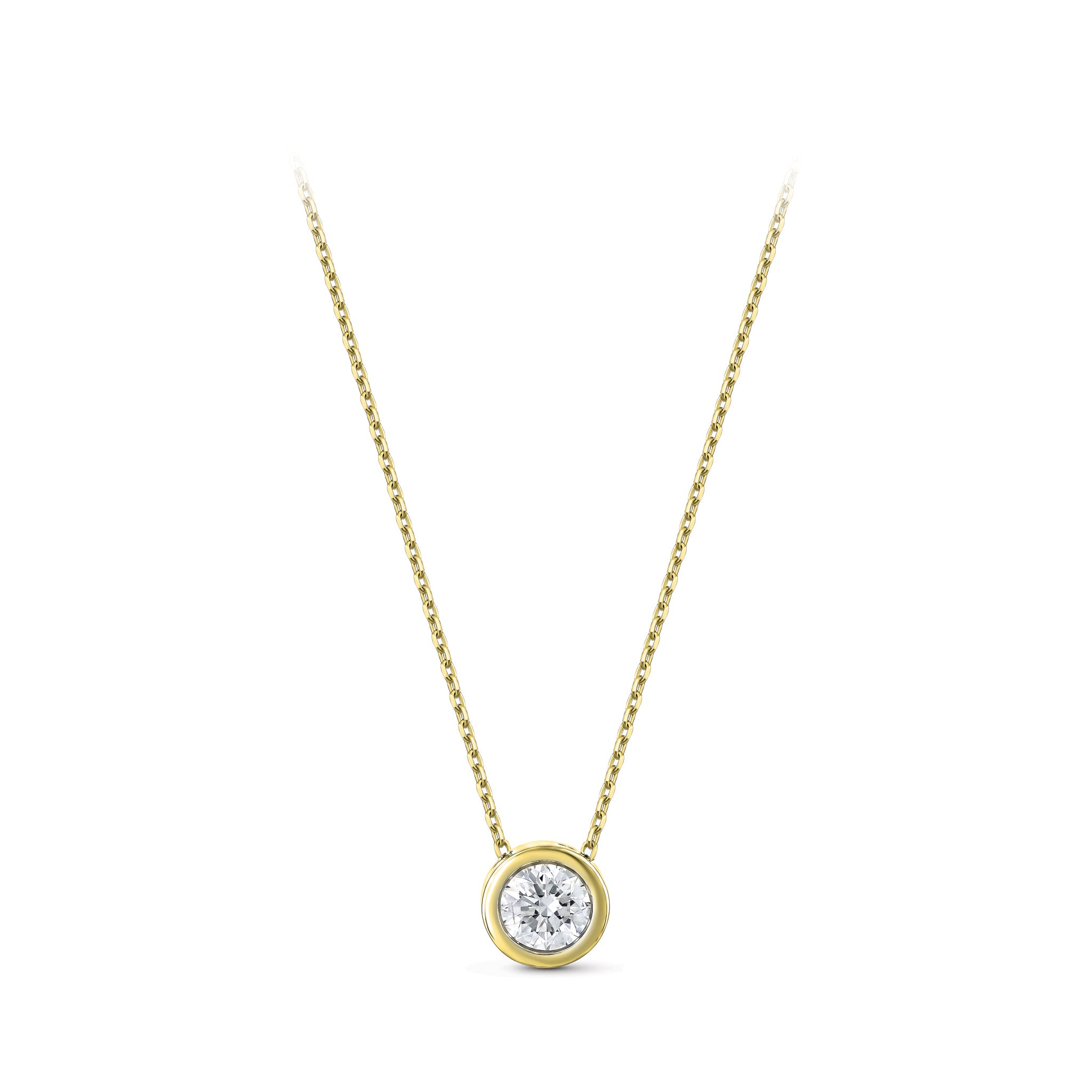 Diamond Solitaire Necklace
