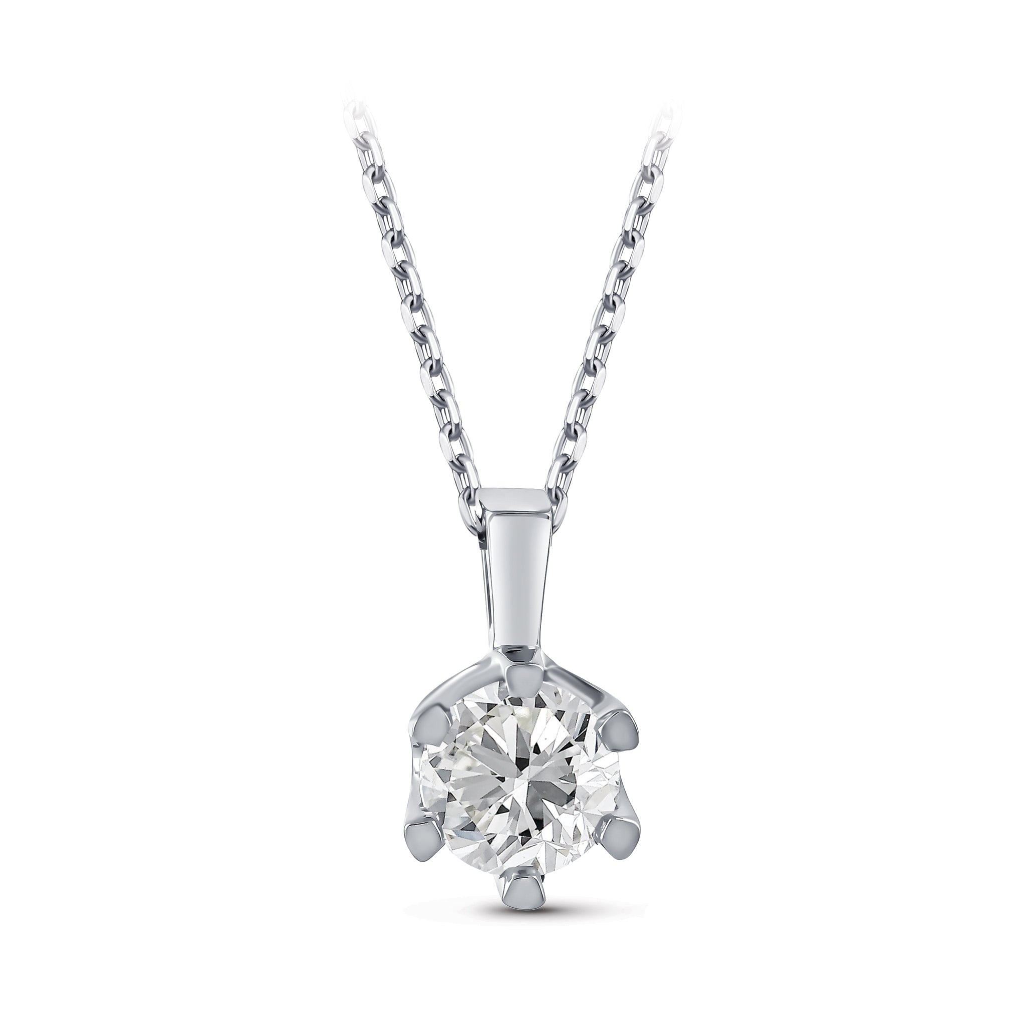 Diamond Solitaire Necklace