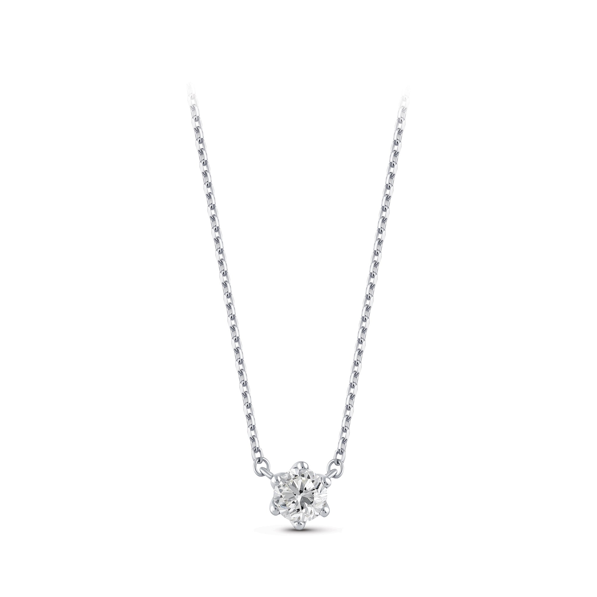 Diamond Solitaire Necklace