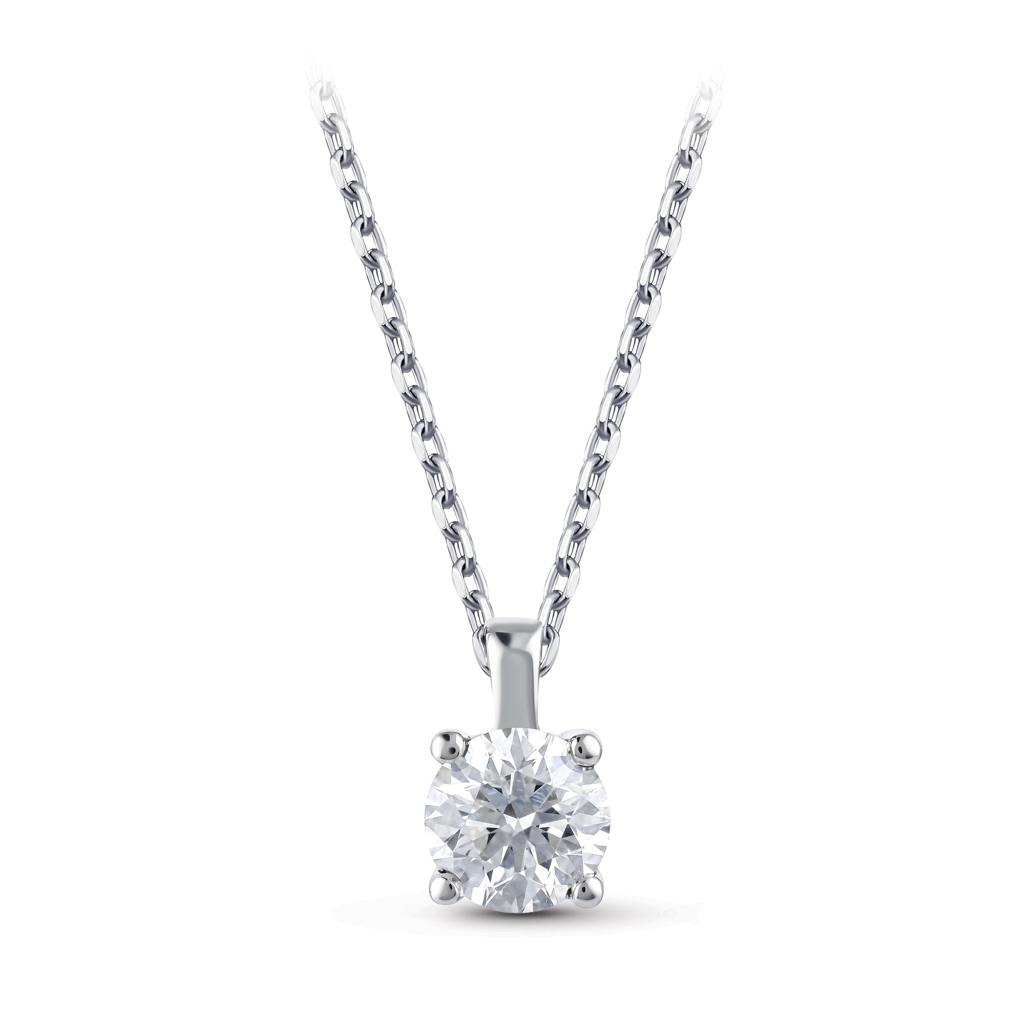 Diamond Solitaire Necklace
