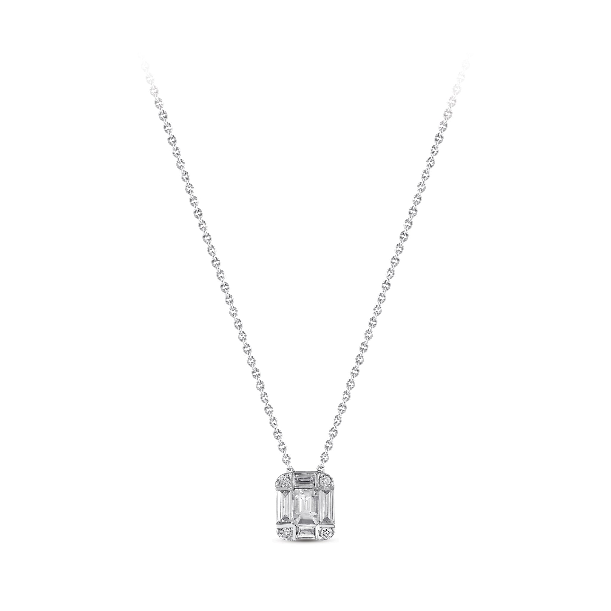 Baguette Diamond Necklace
