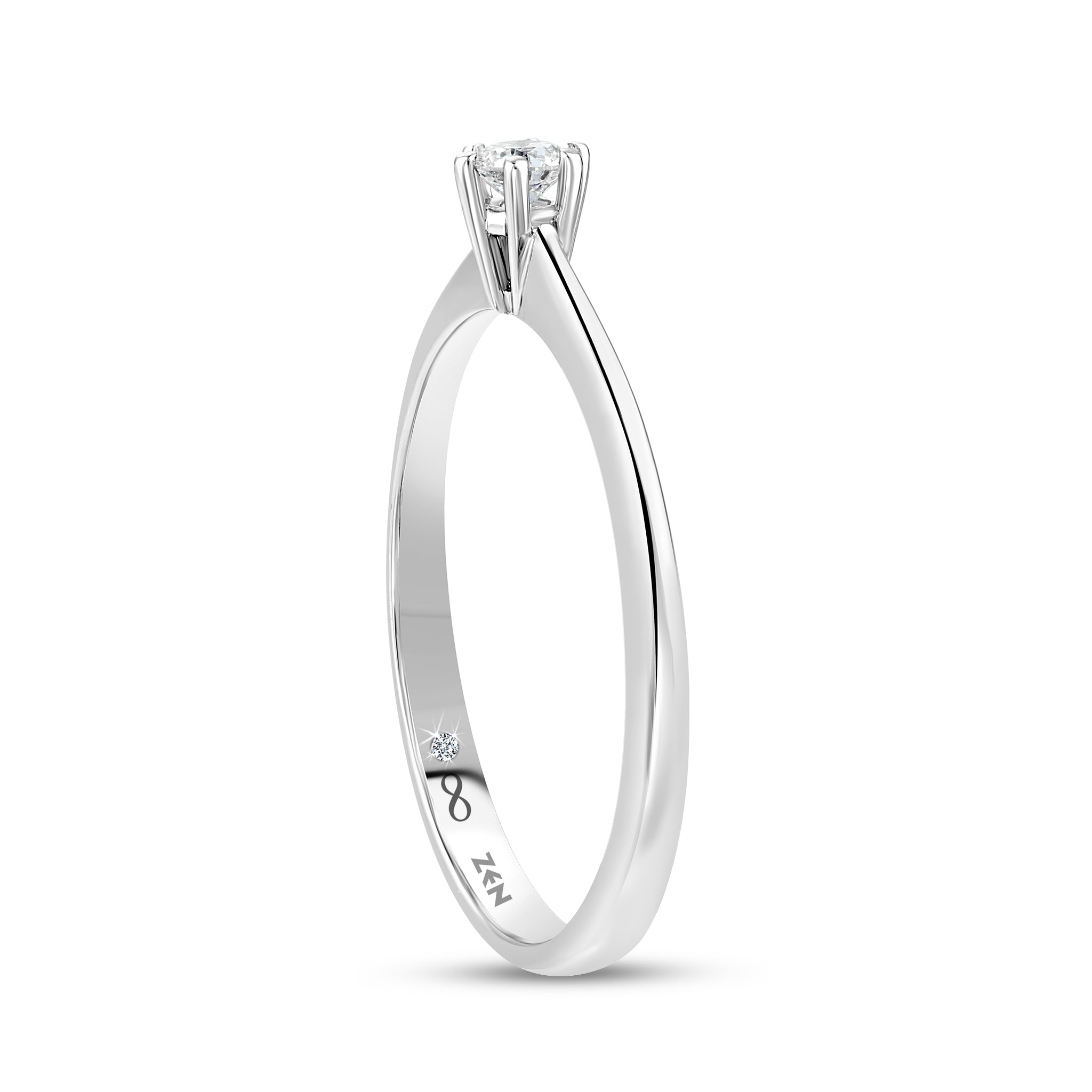 Solitaire Diamond Engagement Ring