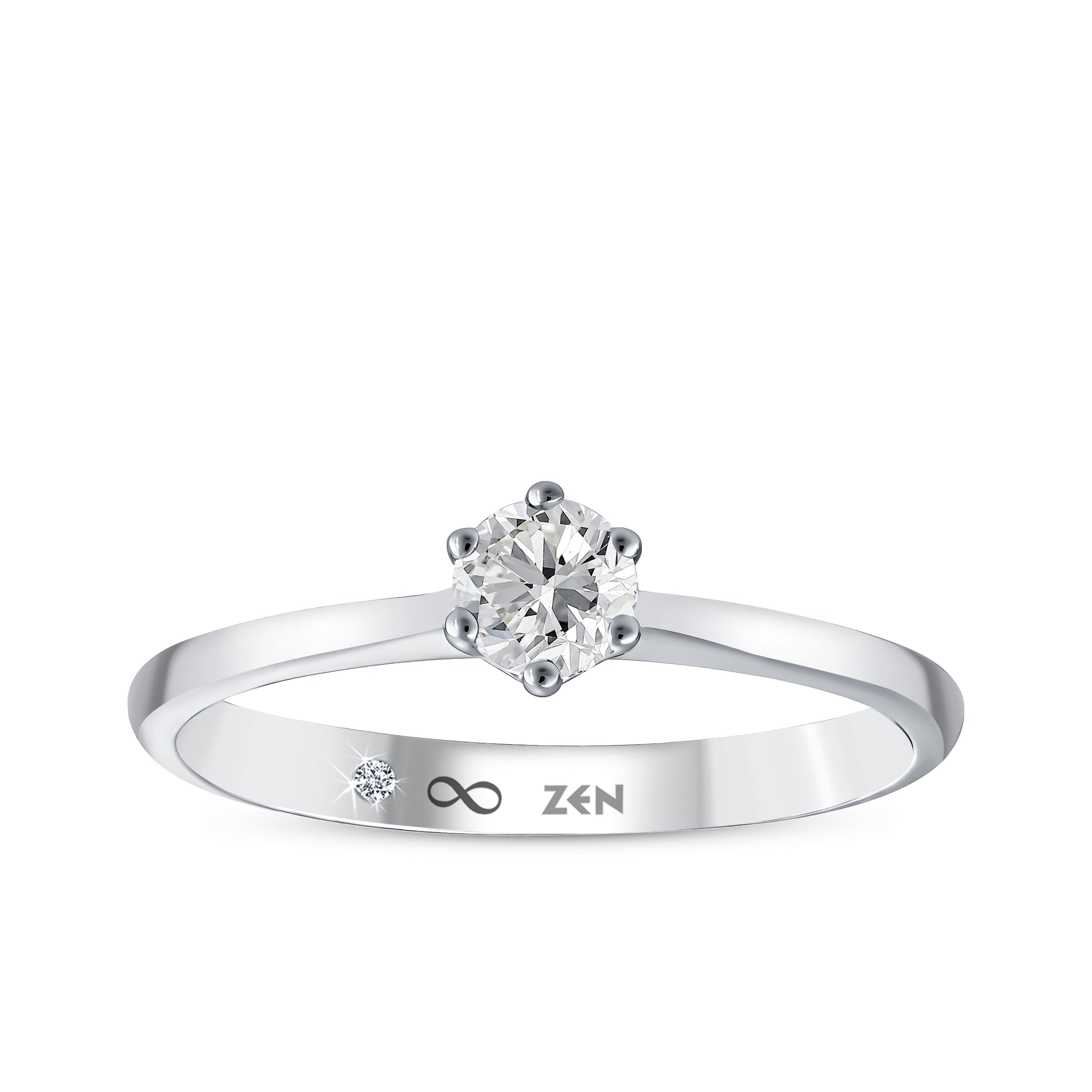 Solitaire Diamond Engagement Ring