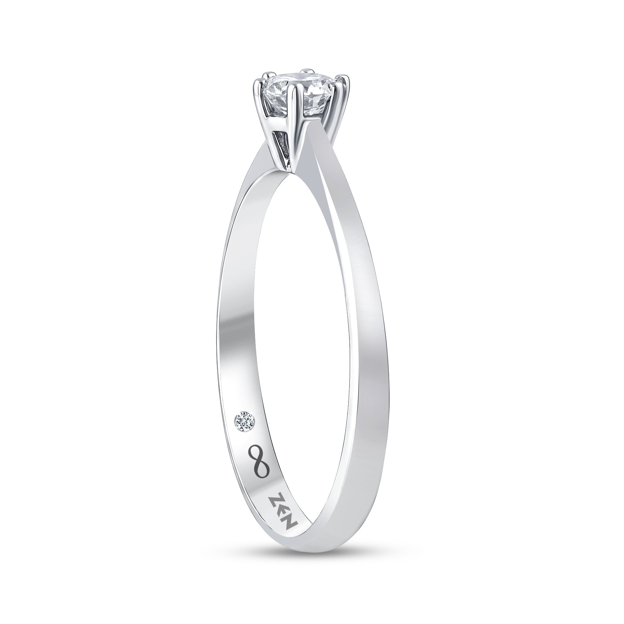 Solitaire Diamond Engagement Ring