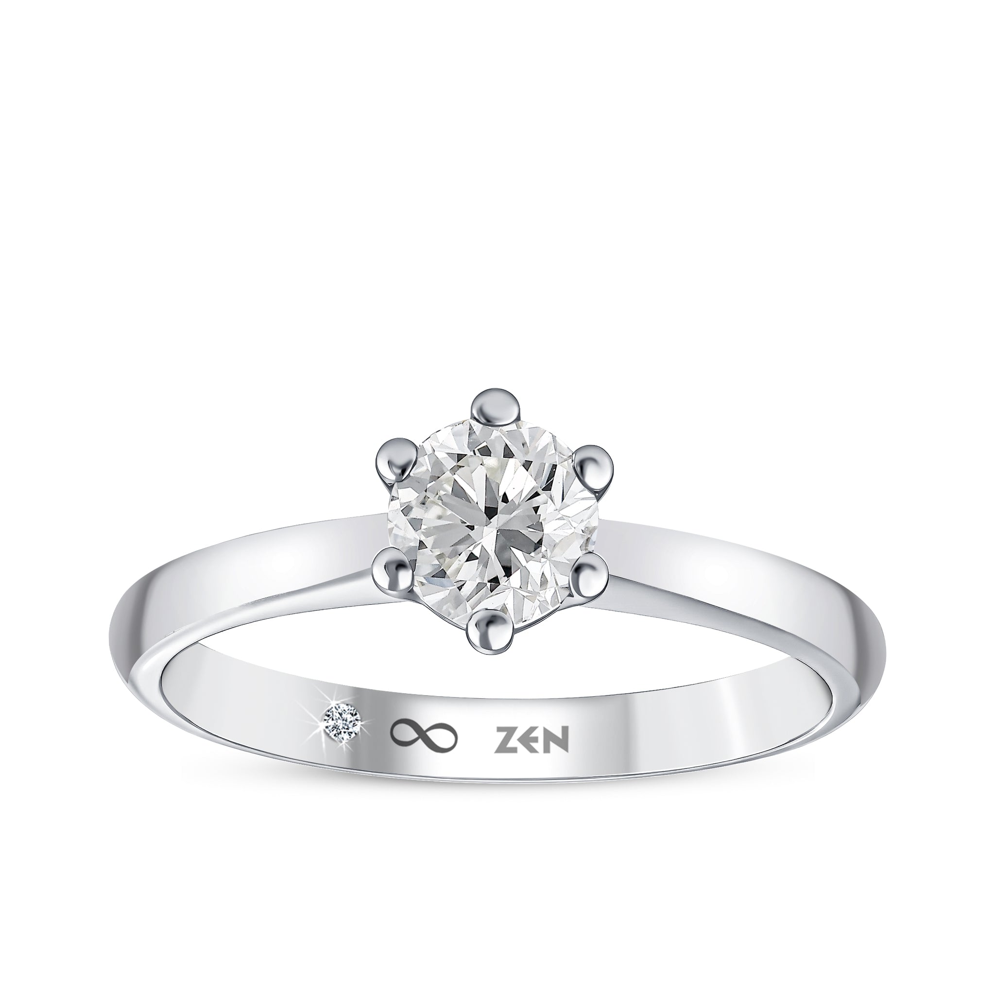 Solitaire Diamond Engagement Ring