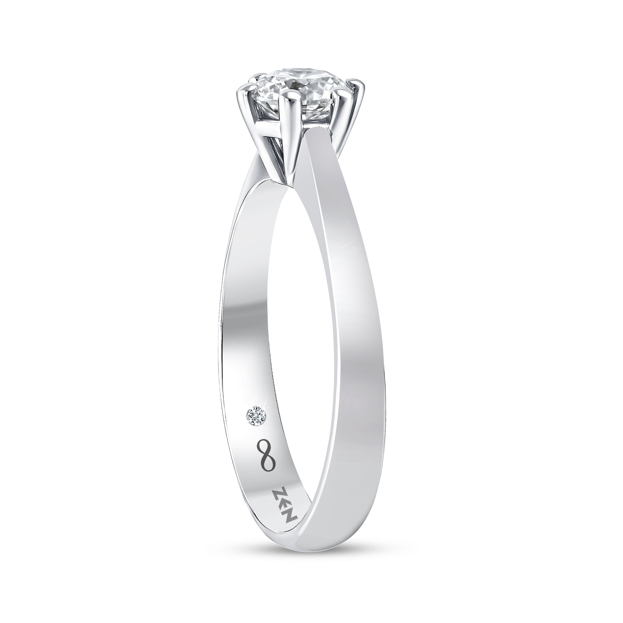 Solitaire Diamond Engagement Ring