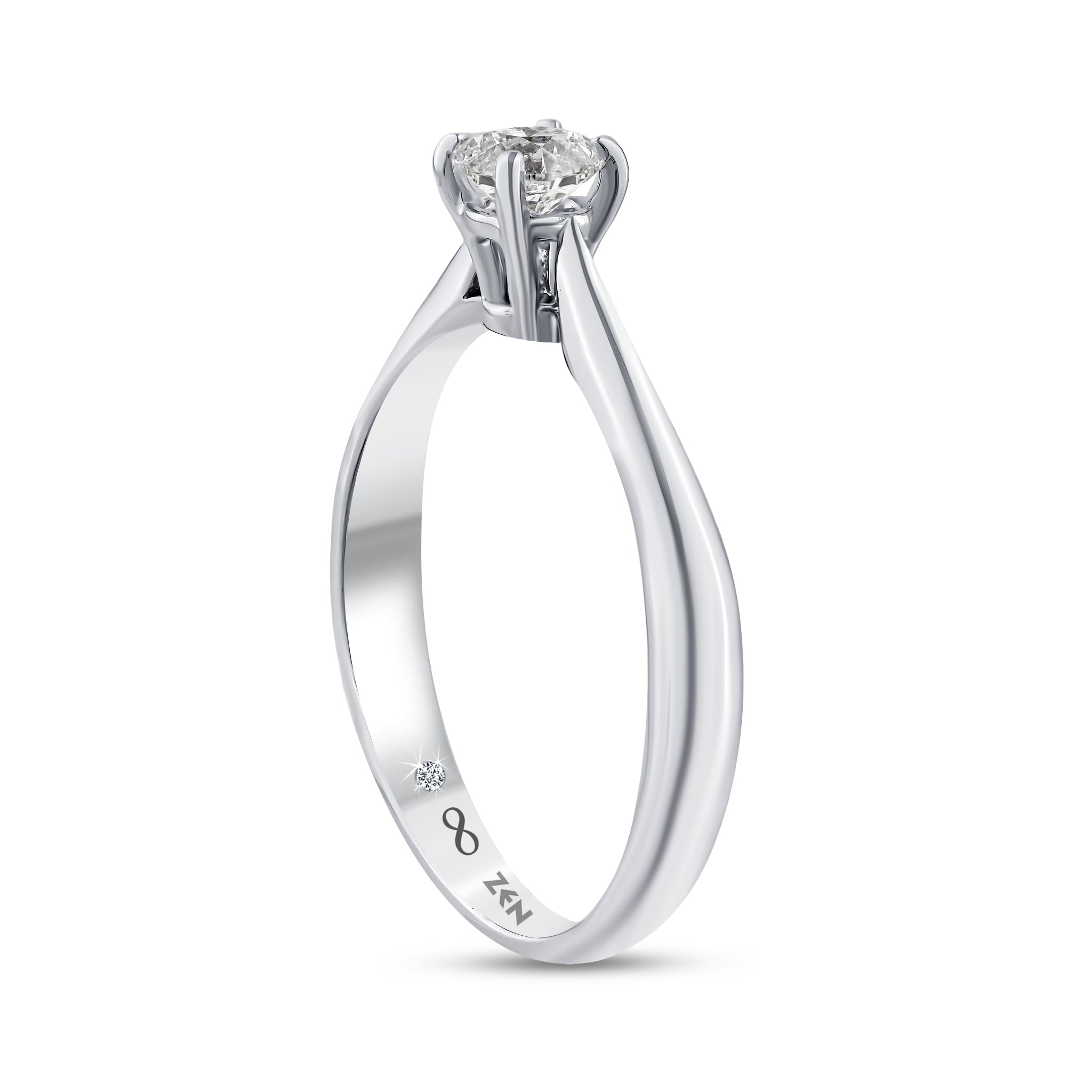 Solitaire Diamond Engagement Ring