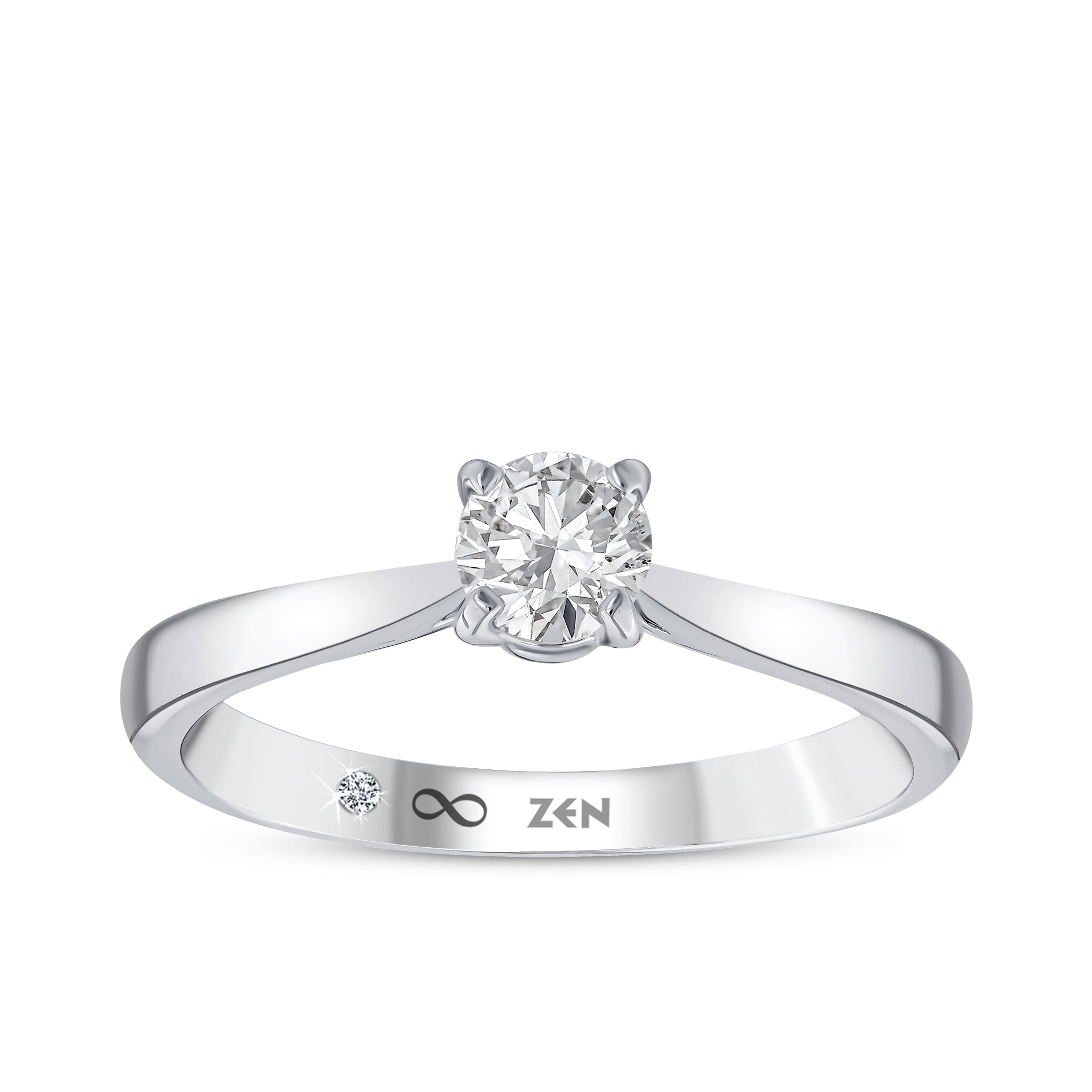 Solitaire Diamond Engagement Ring