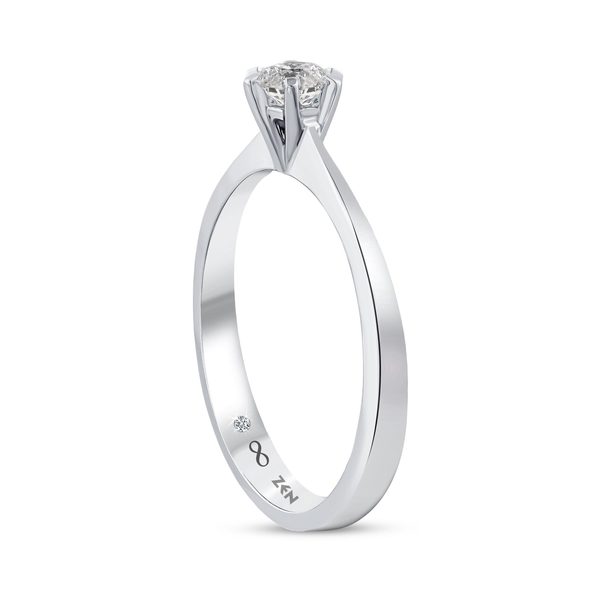 Solitaire Diamond Engagement Ring