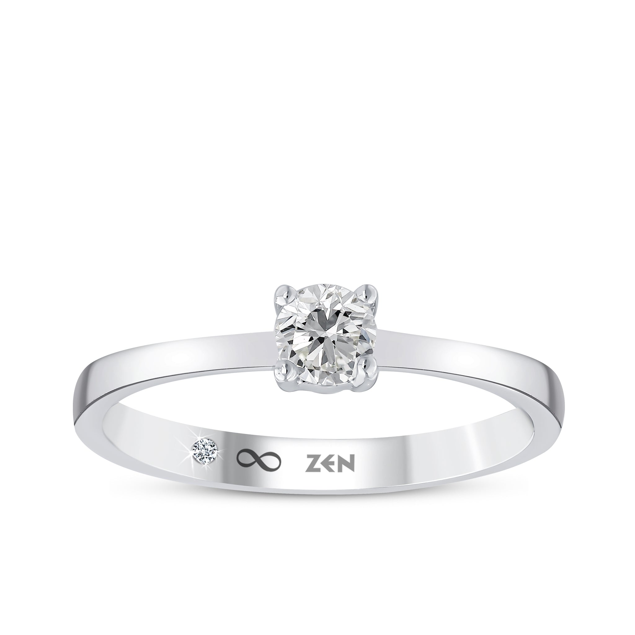 Solitaire Diamond Engagement Ring