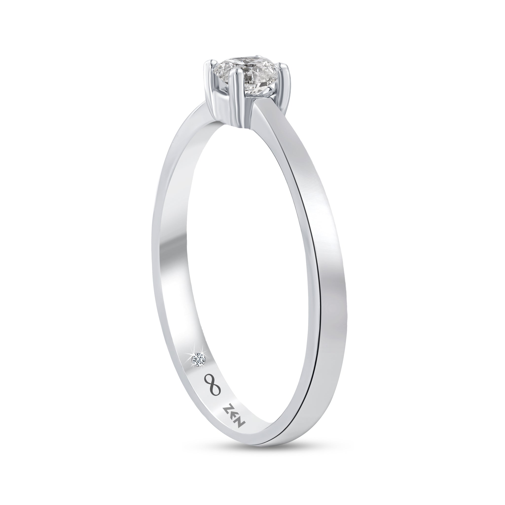 Solitaire Diamond Engagement Ring