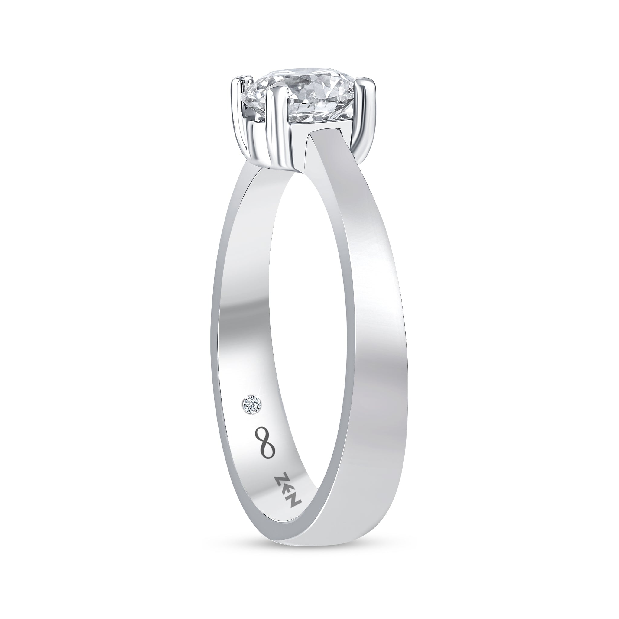 Solitaire Diamond Engagement Ring