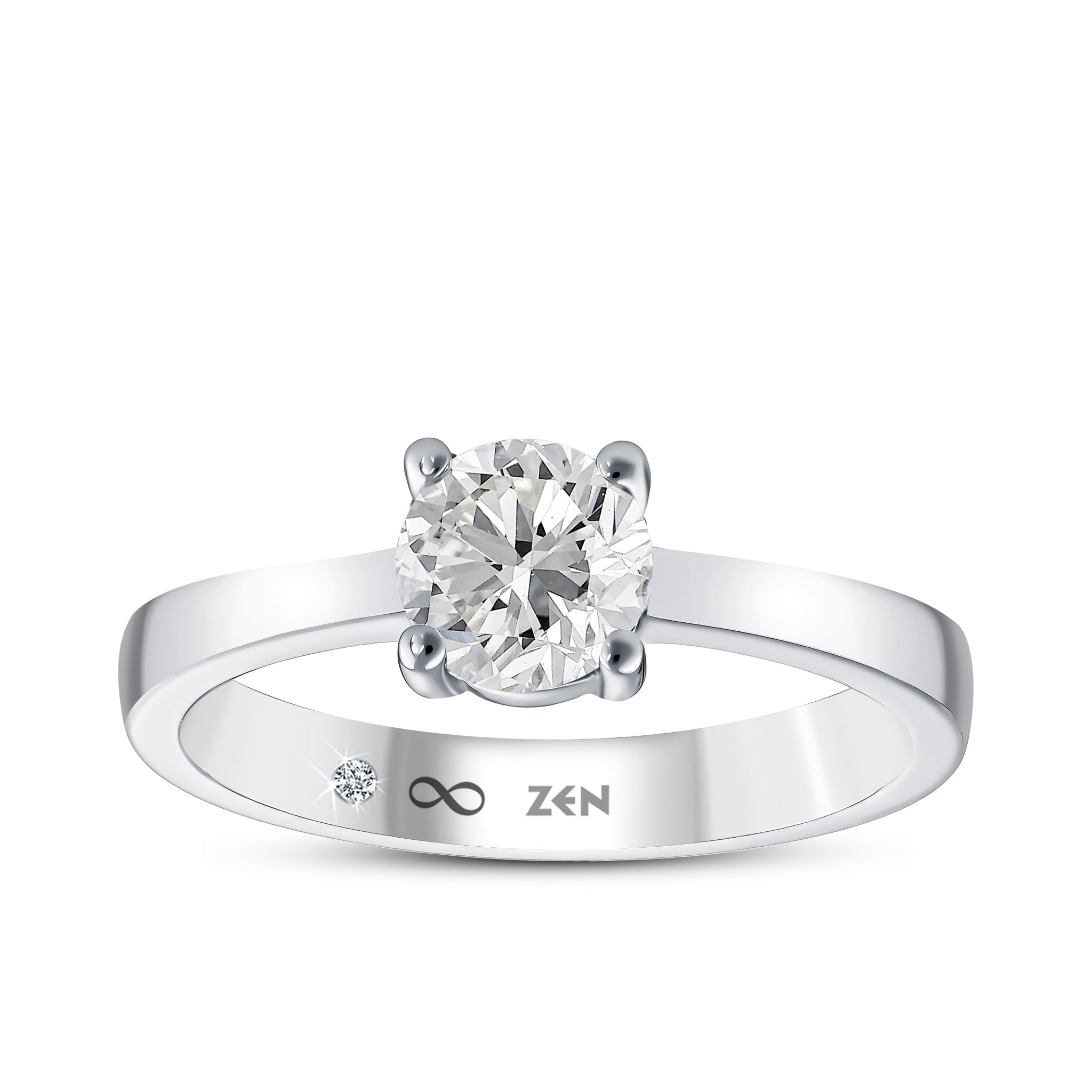 Solitaire Diamond Engagement Ring