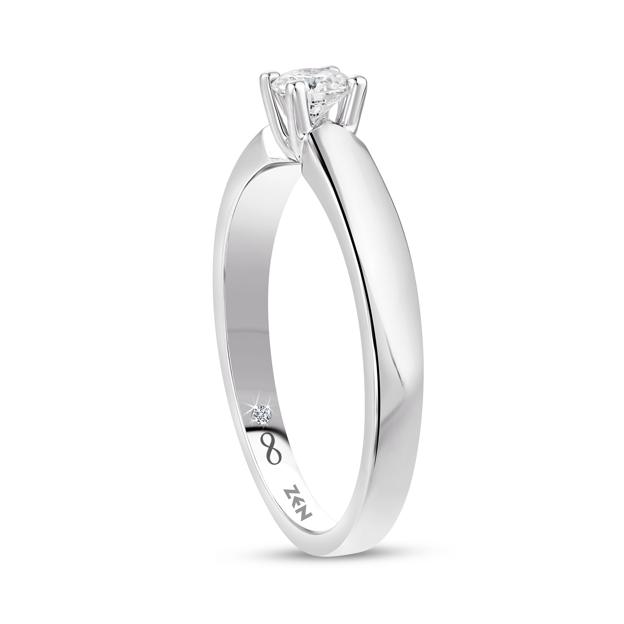 Solitaire Diamond Engagement Ring