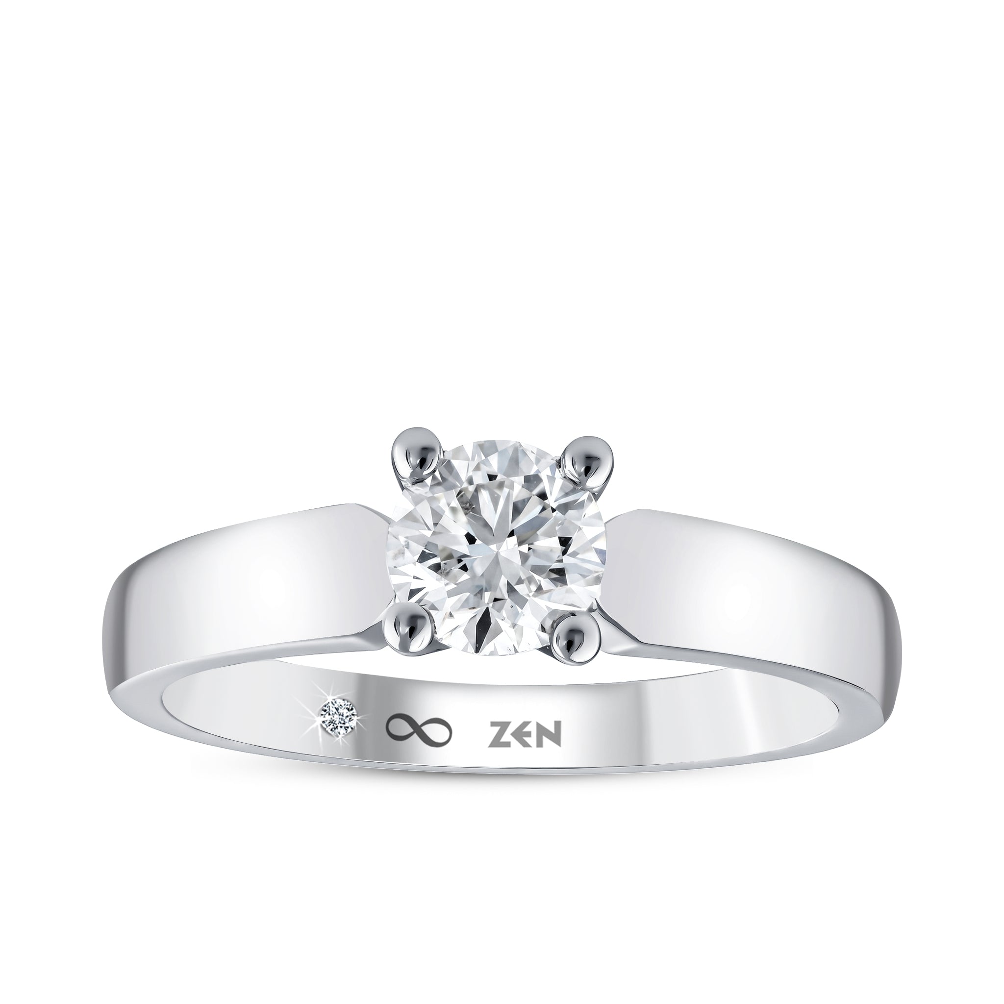 Solitaire Diamond Engagement Ring