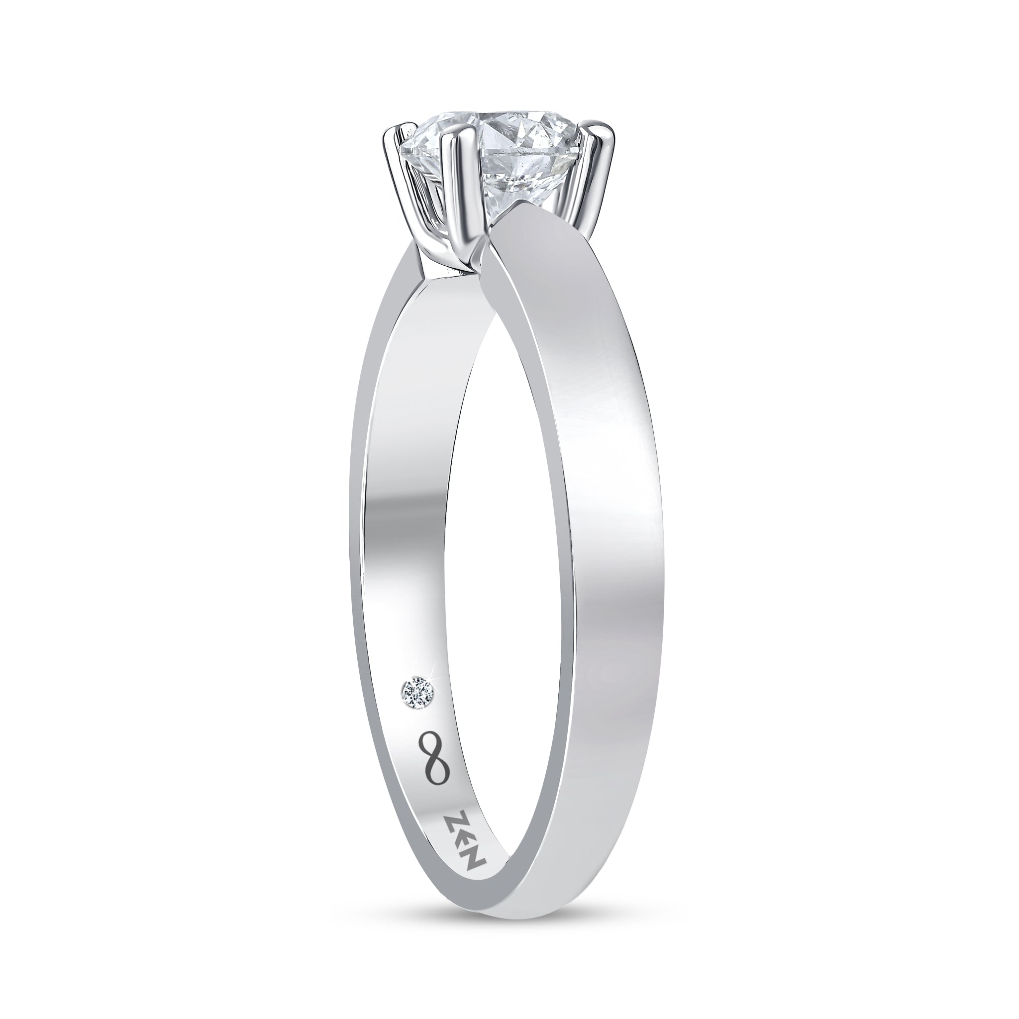 Solitaire Diamond Engagement Ring