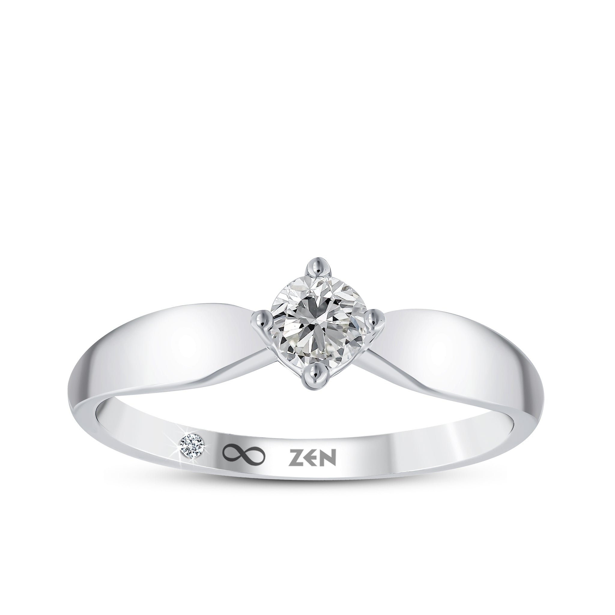 Solitaire Diamond Engagement Ring
