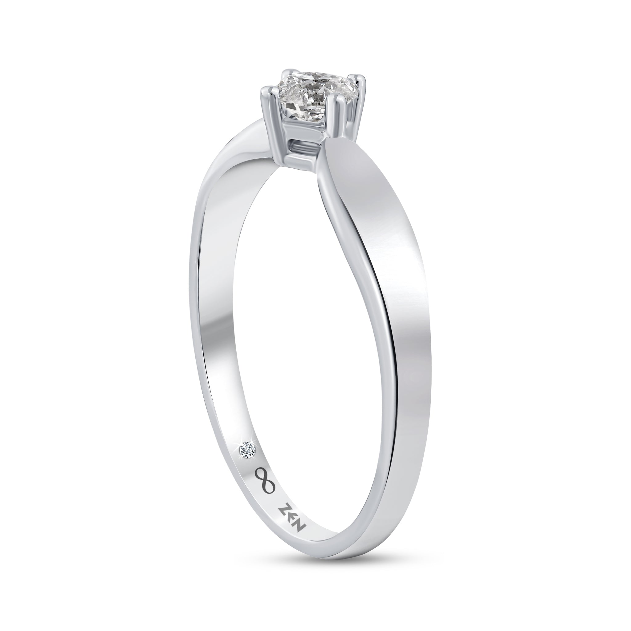 Solitaire Diamond Engagement Ring