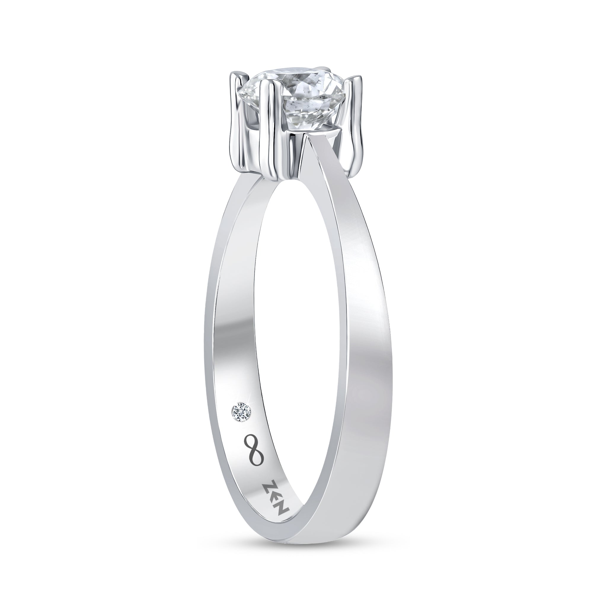 Solitaire Diamond Engagement Ring