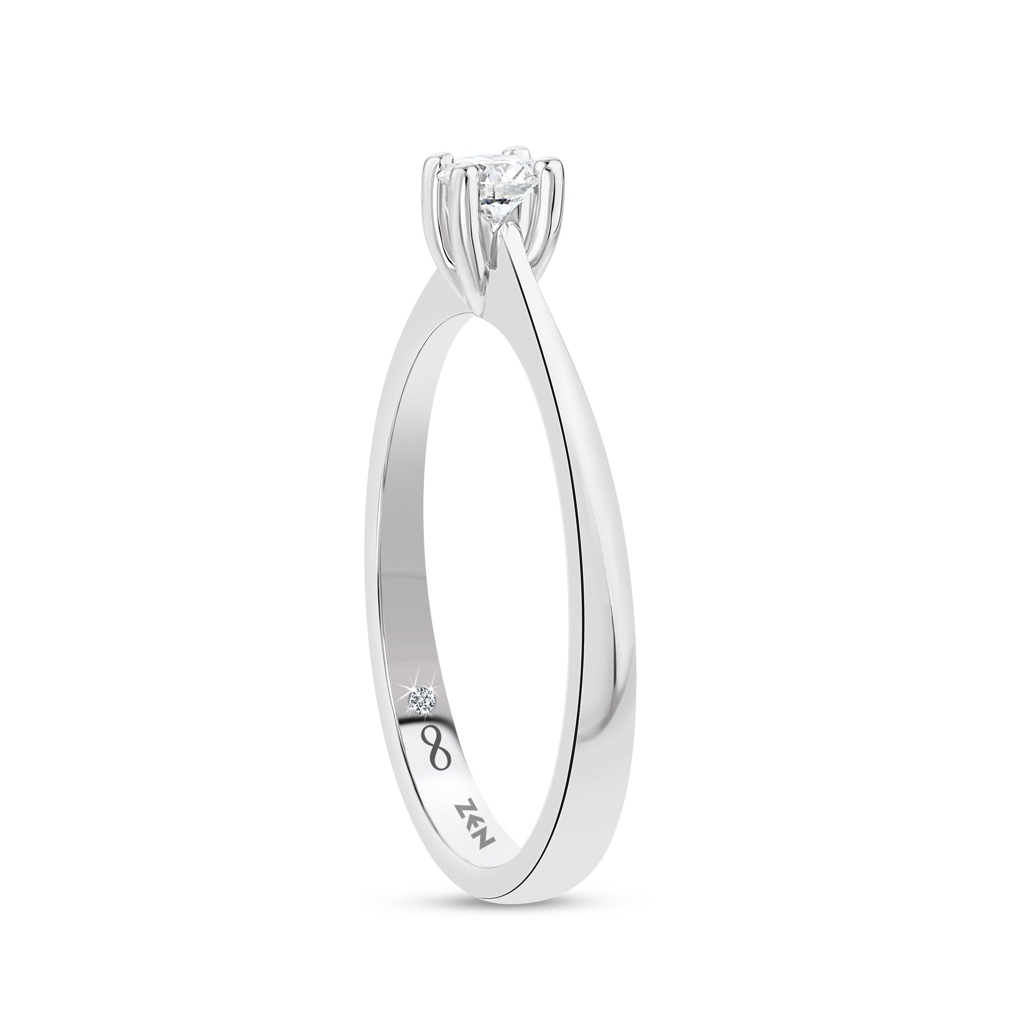 Solitaire Diamond Engagement Ring