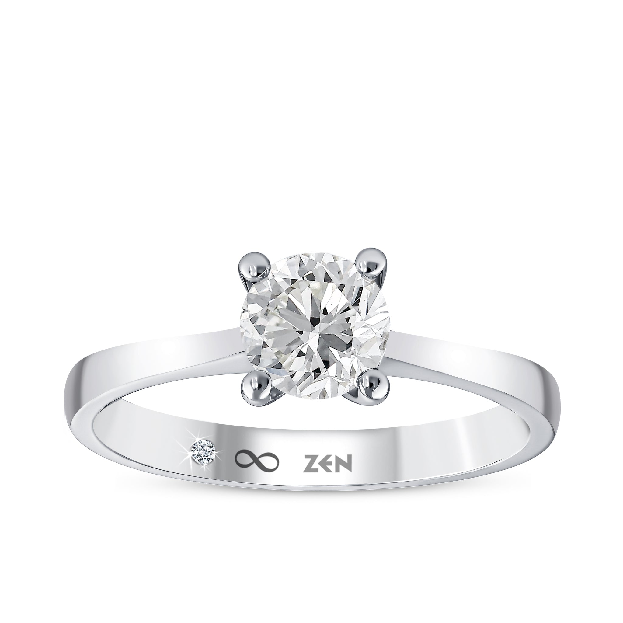 Solitaire Diamond Engagement Ring