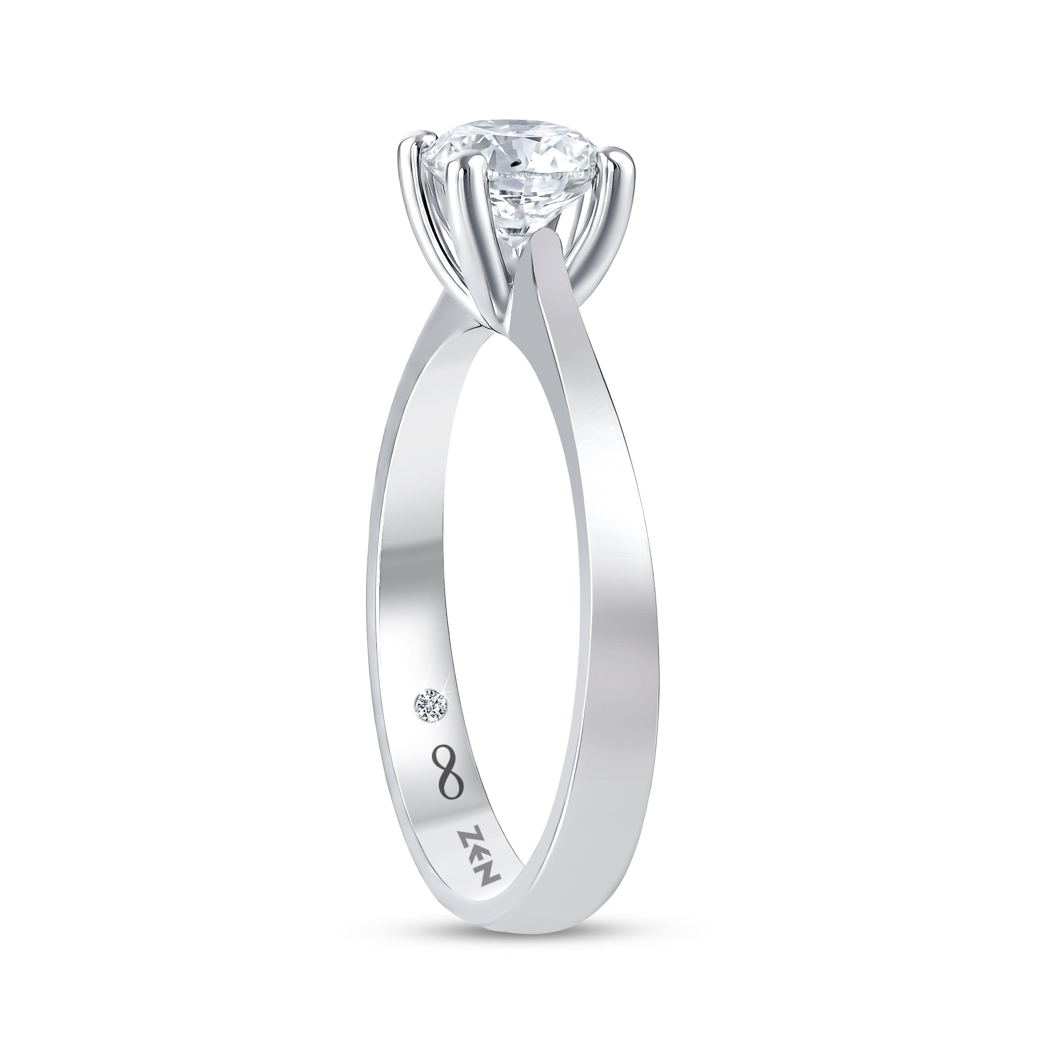Solitaire Diamond Engagement Ring