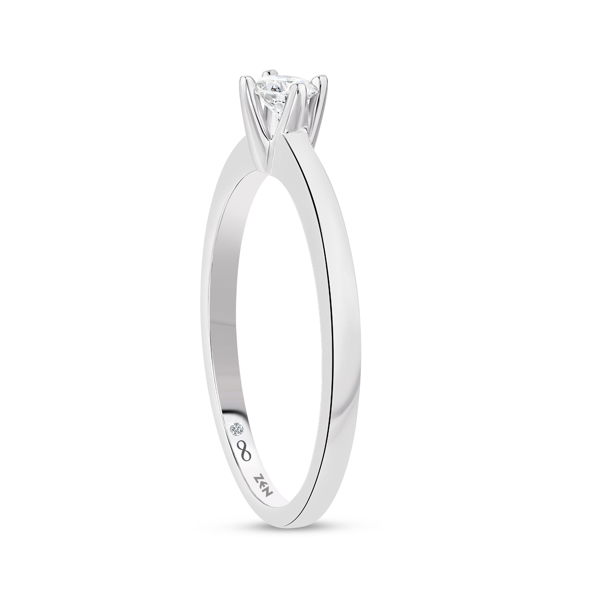 Solitaire Diamond Engagement Ring