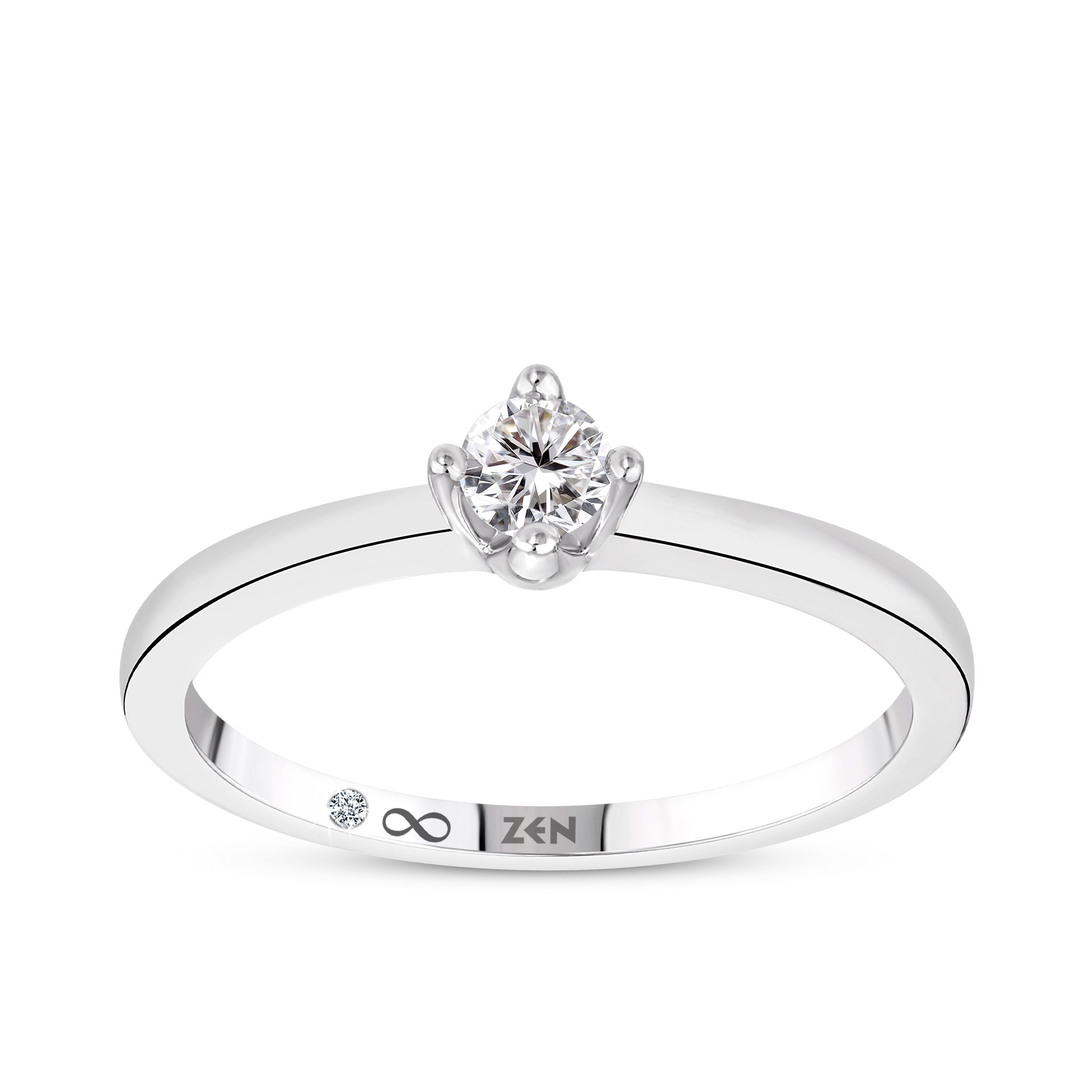 Solitaire Diamond Engagement Ring