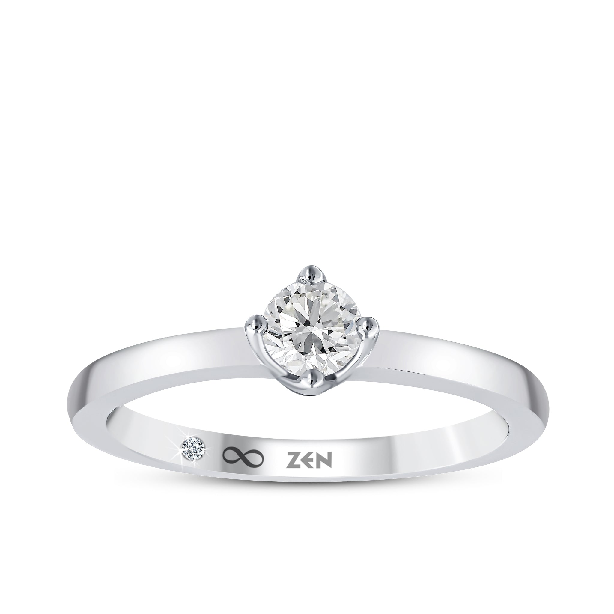 Solitaire Diamond Engagement Ring