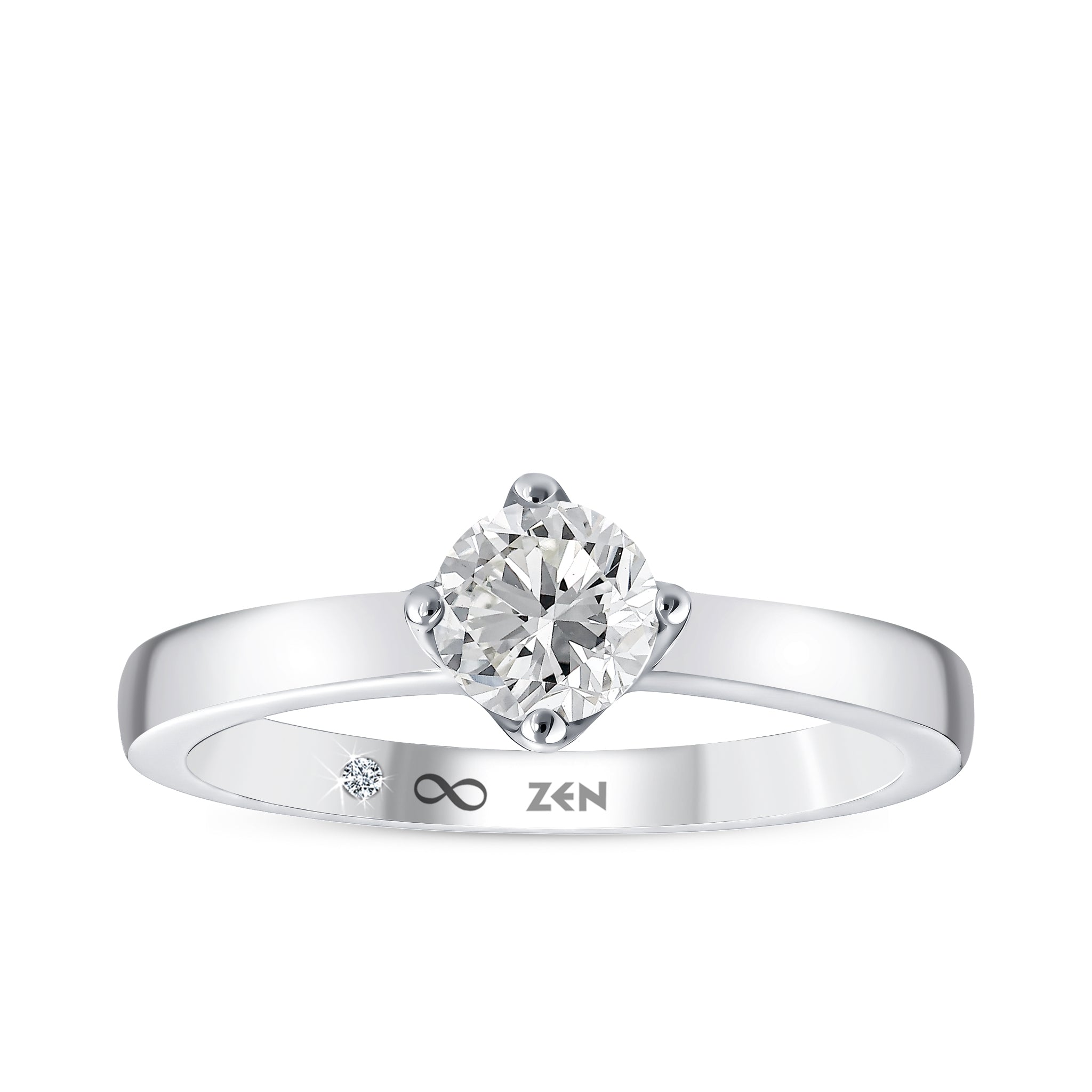 Solitaire Diamond Engagement Ring