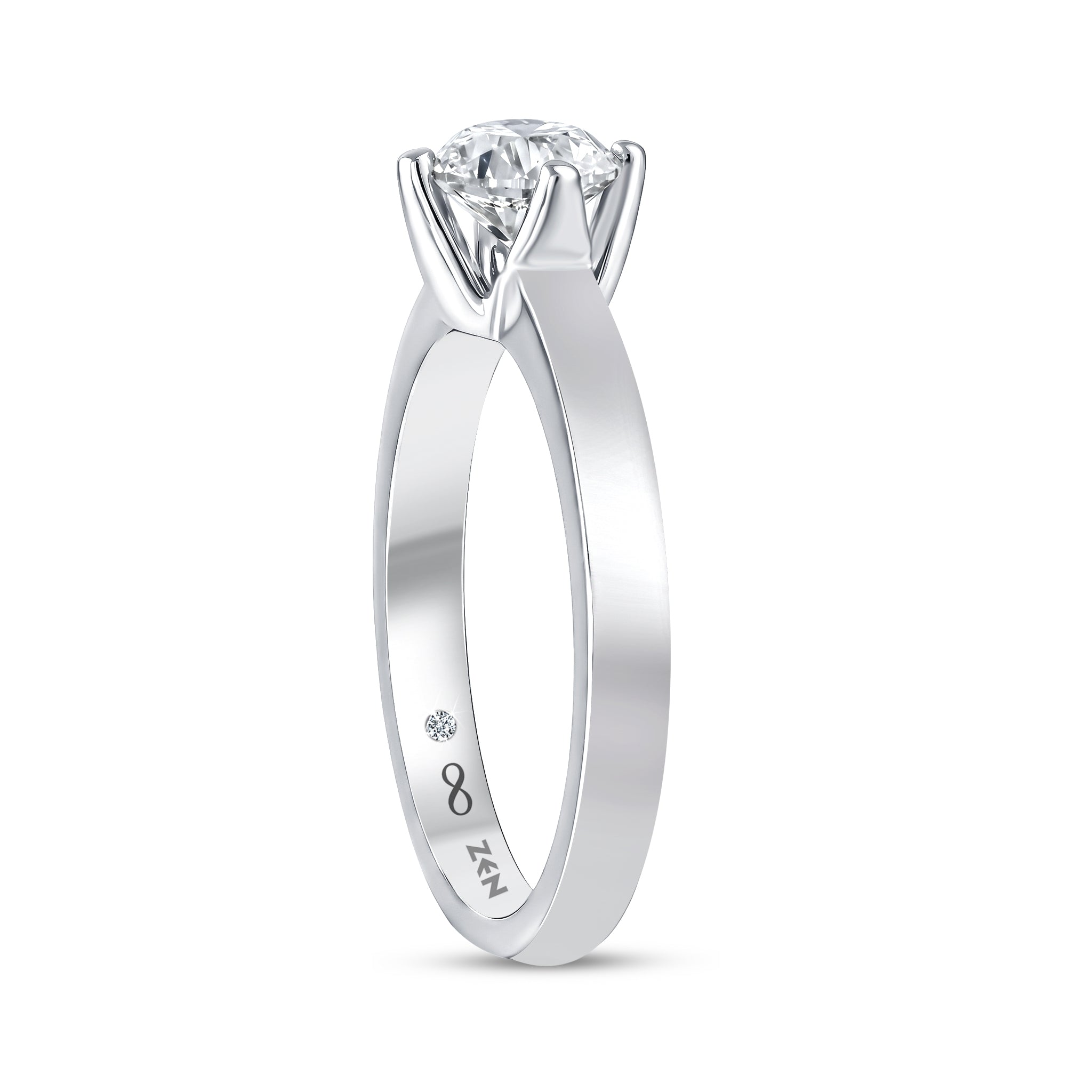 Solitaire Diamond Engagement Ring