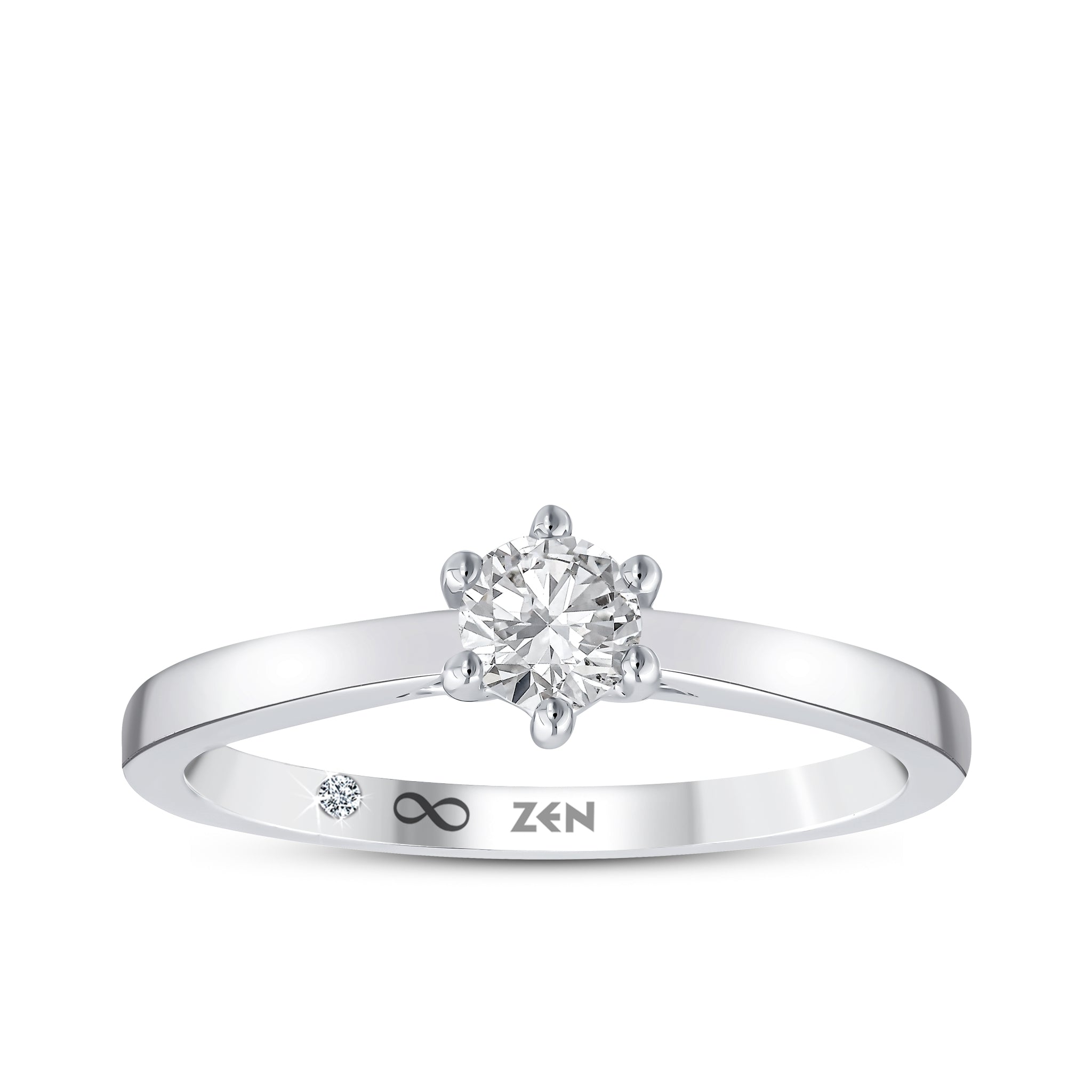 Solitaire Diamond Engagement Ring