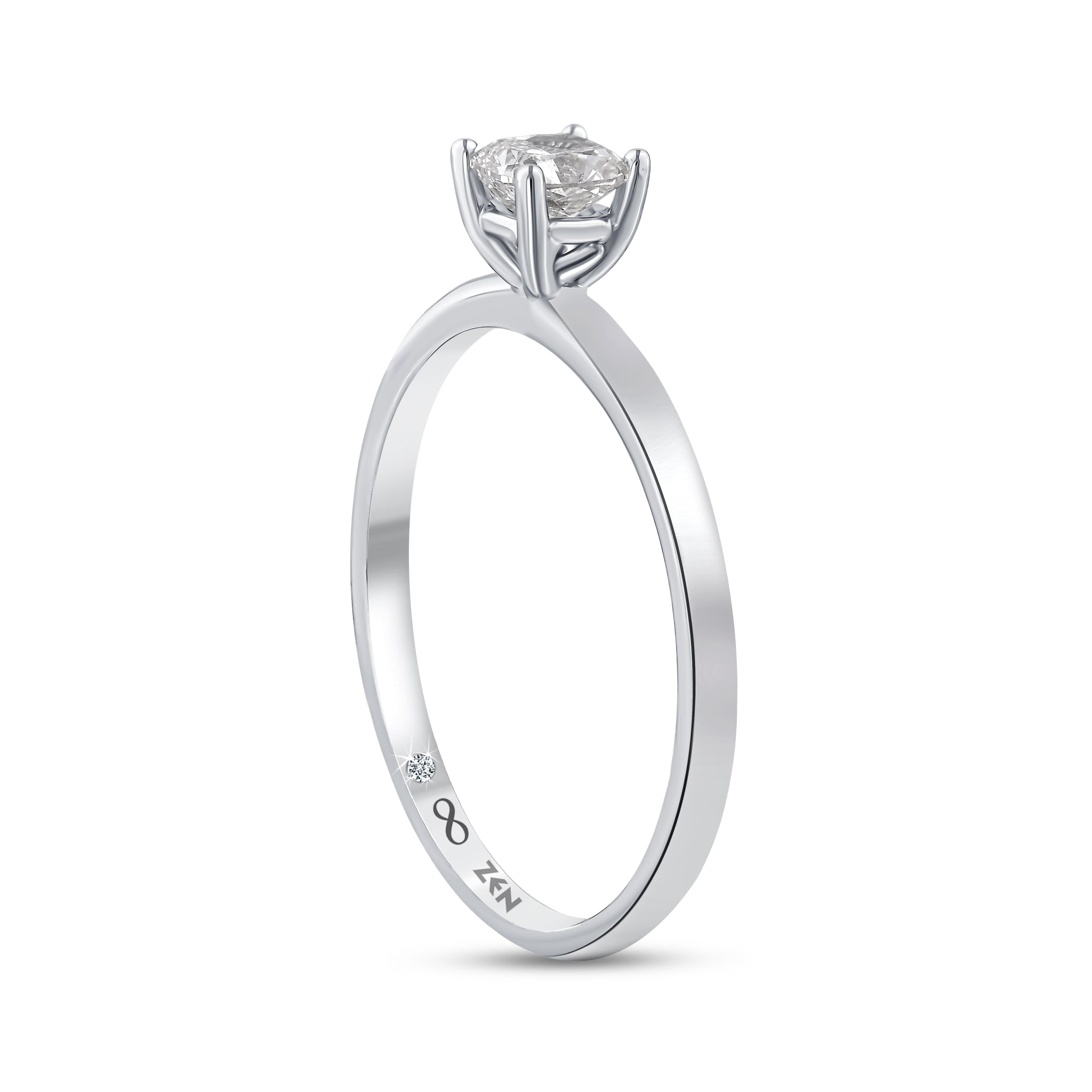 Solitaire Diamond Engagement Ring