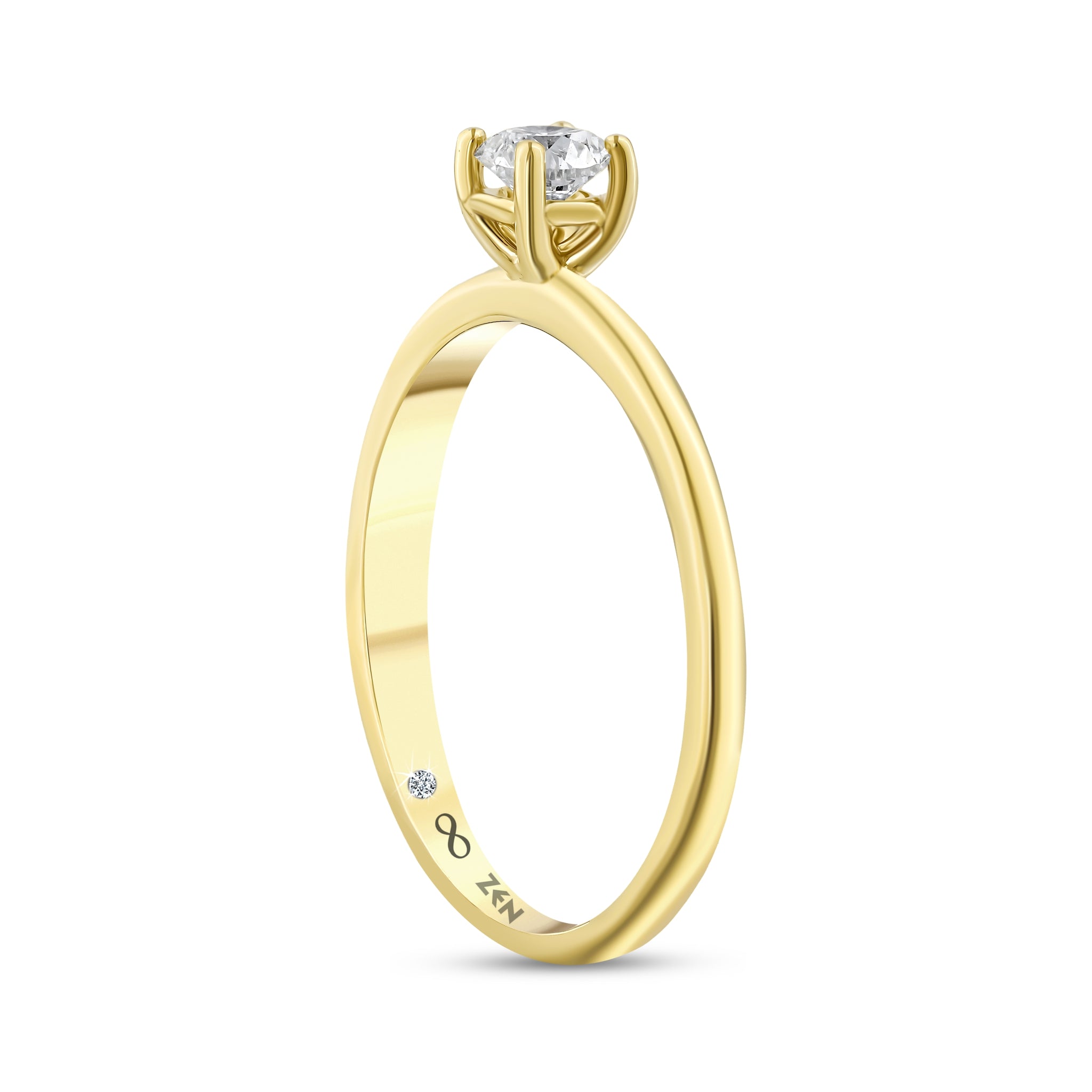 Solitaire Diamond Engagement Ring
