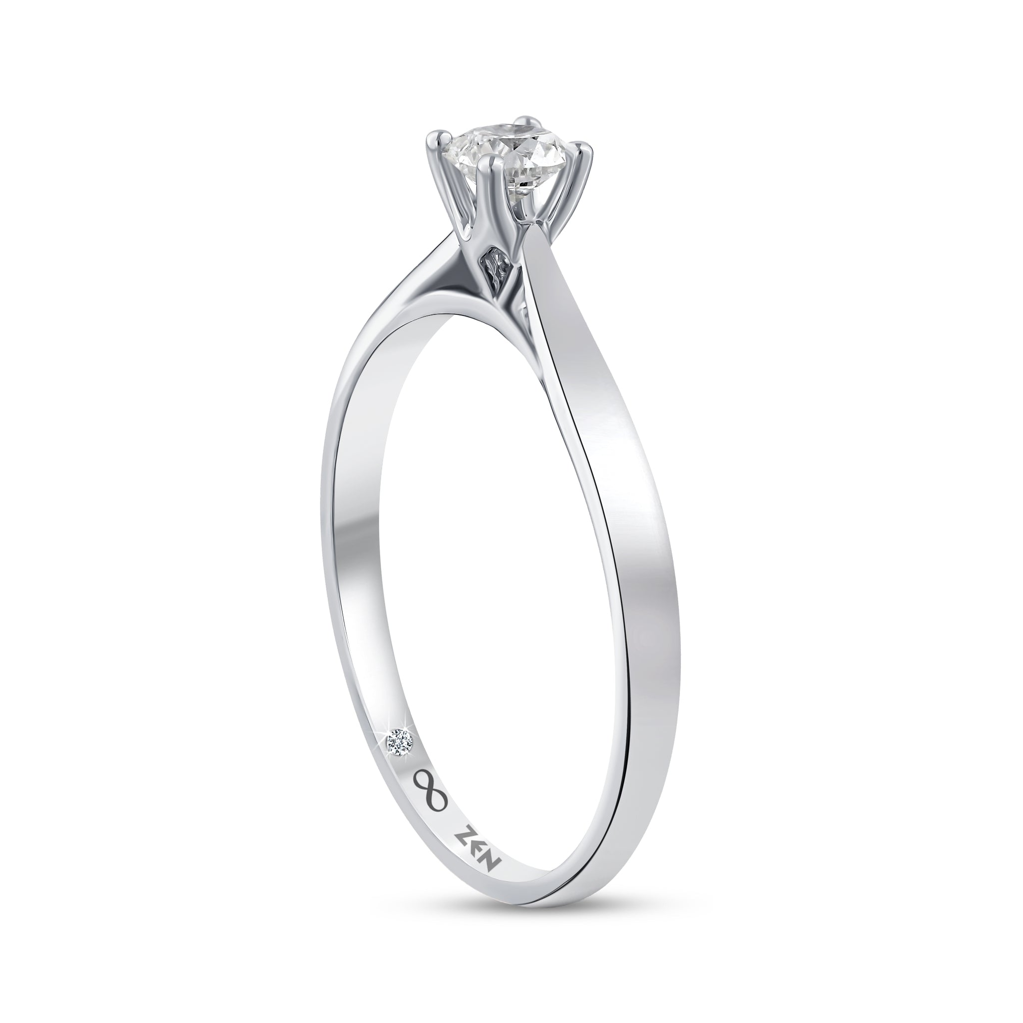 Solitaire Diamond Engagement Ring
