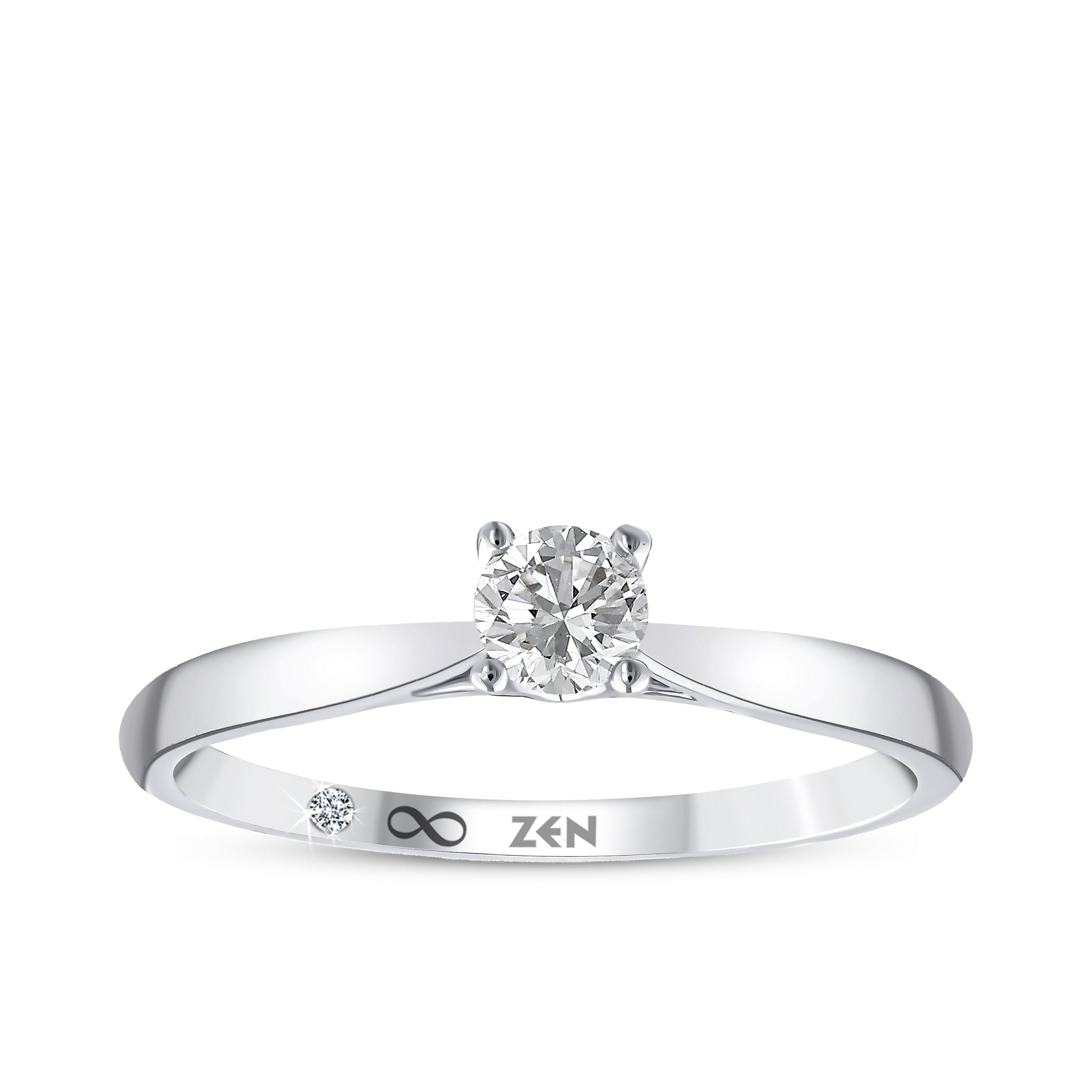 Solitaire Diamond Engagement Ring