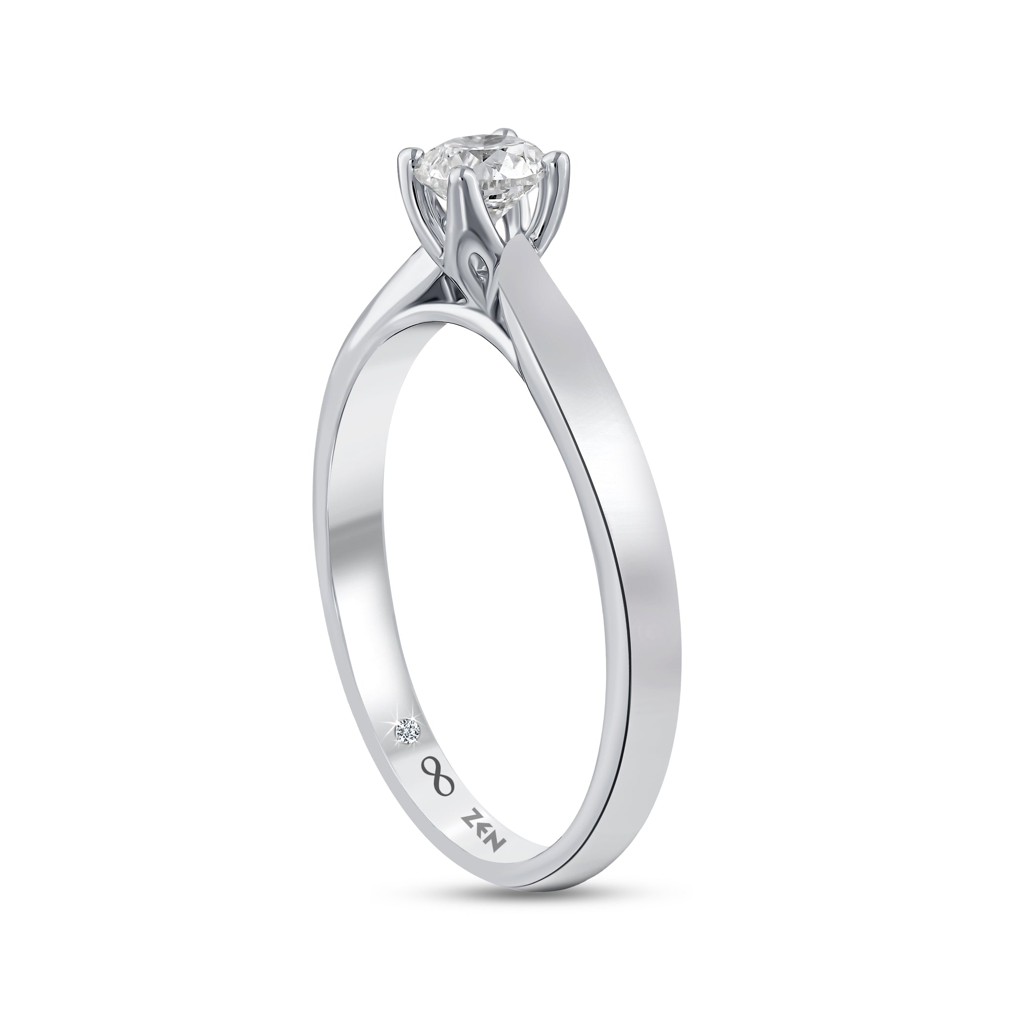 Solitaire Diamond Engagement Ring