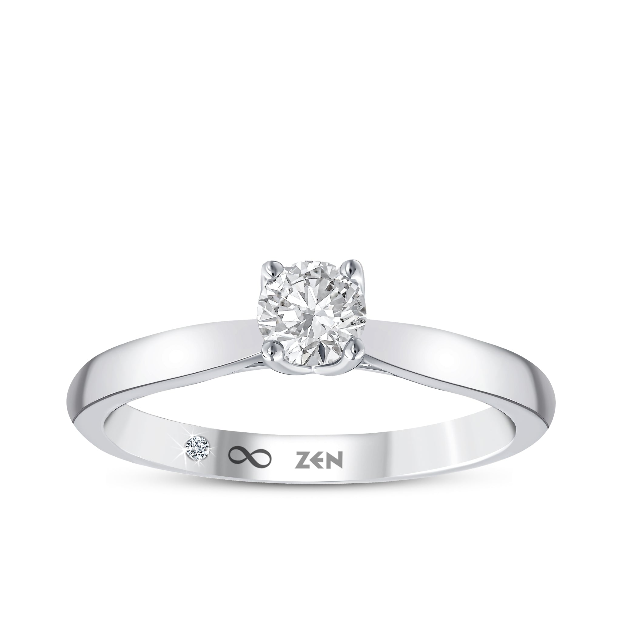 Solitaire Diamond Engagement Ring