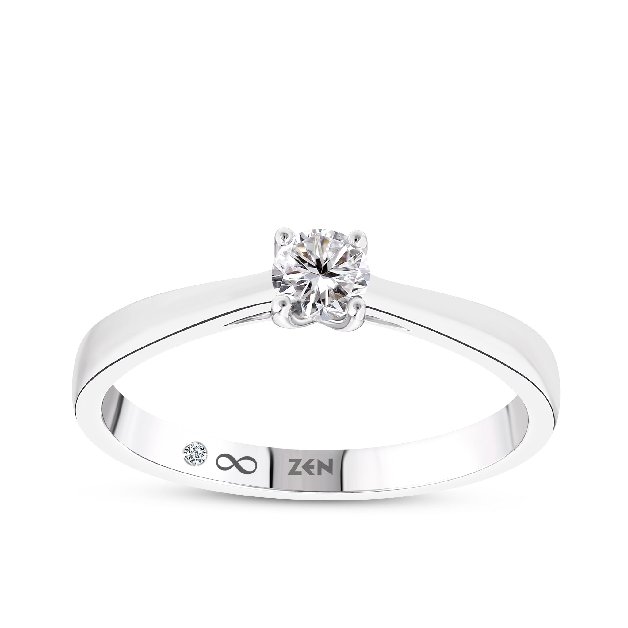 Solitaire Diamond Engagement Ring