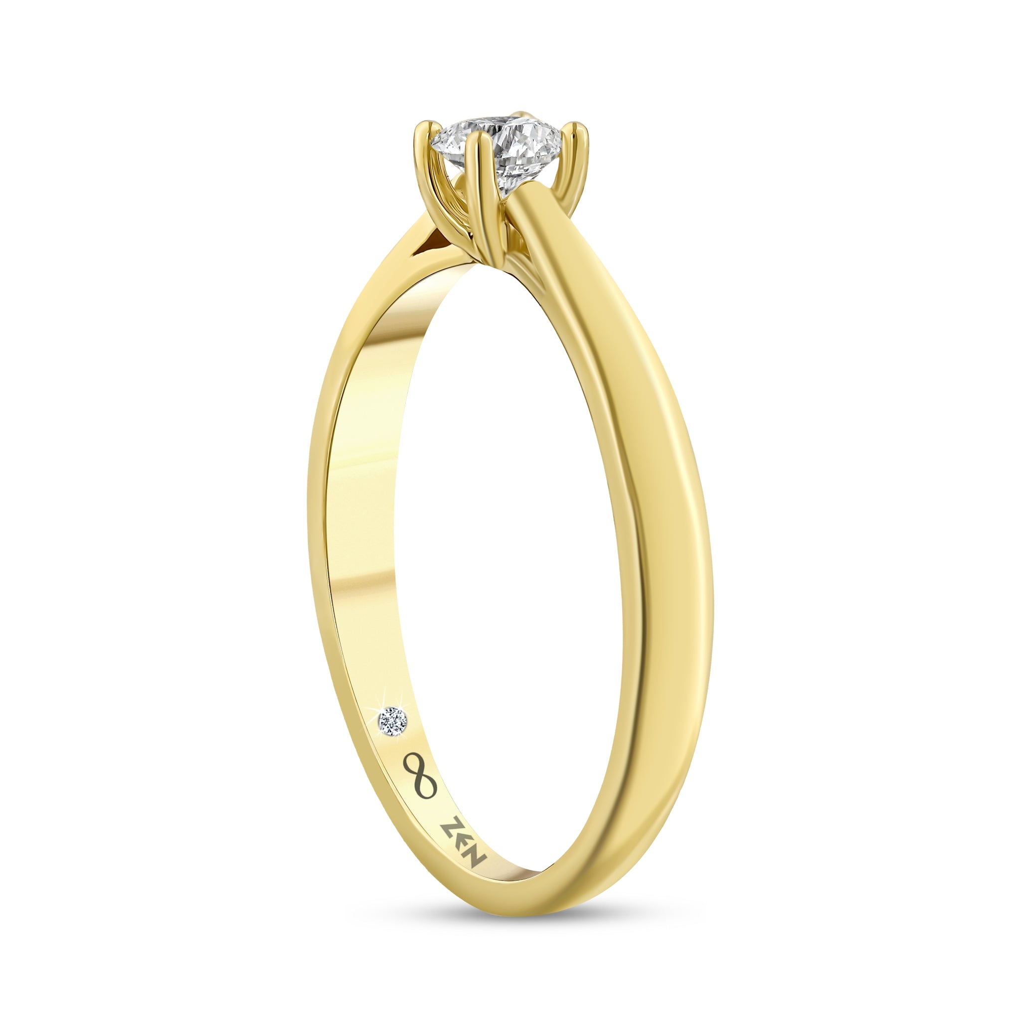 Solitaire Diamond Engagement Necklace