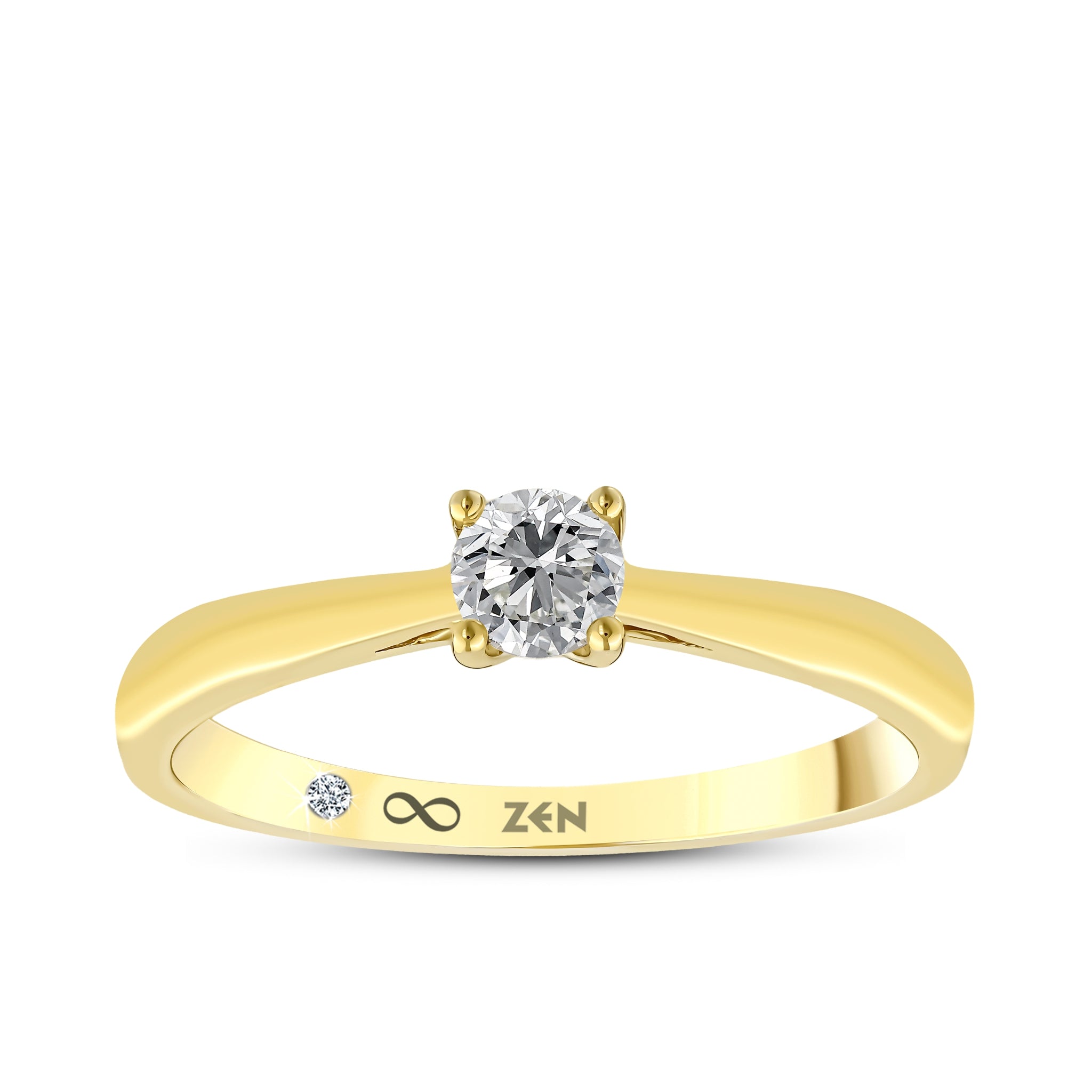 Solitaire Diamond Engagement Necklace