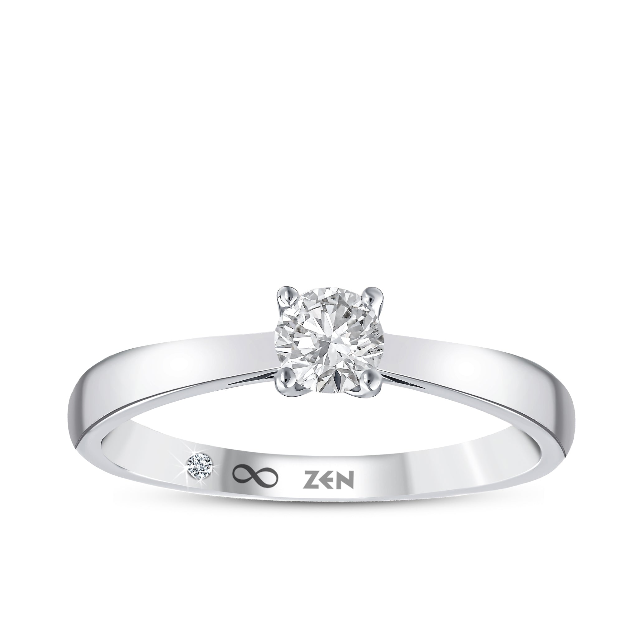 Solitaire Diamond Engagement Ring