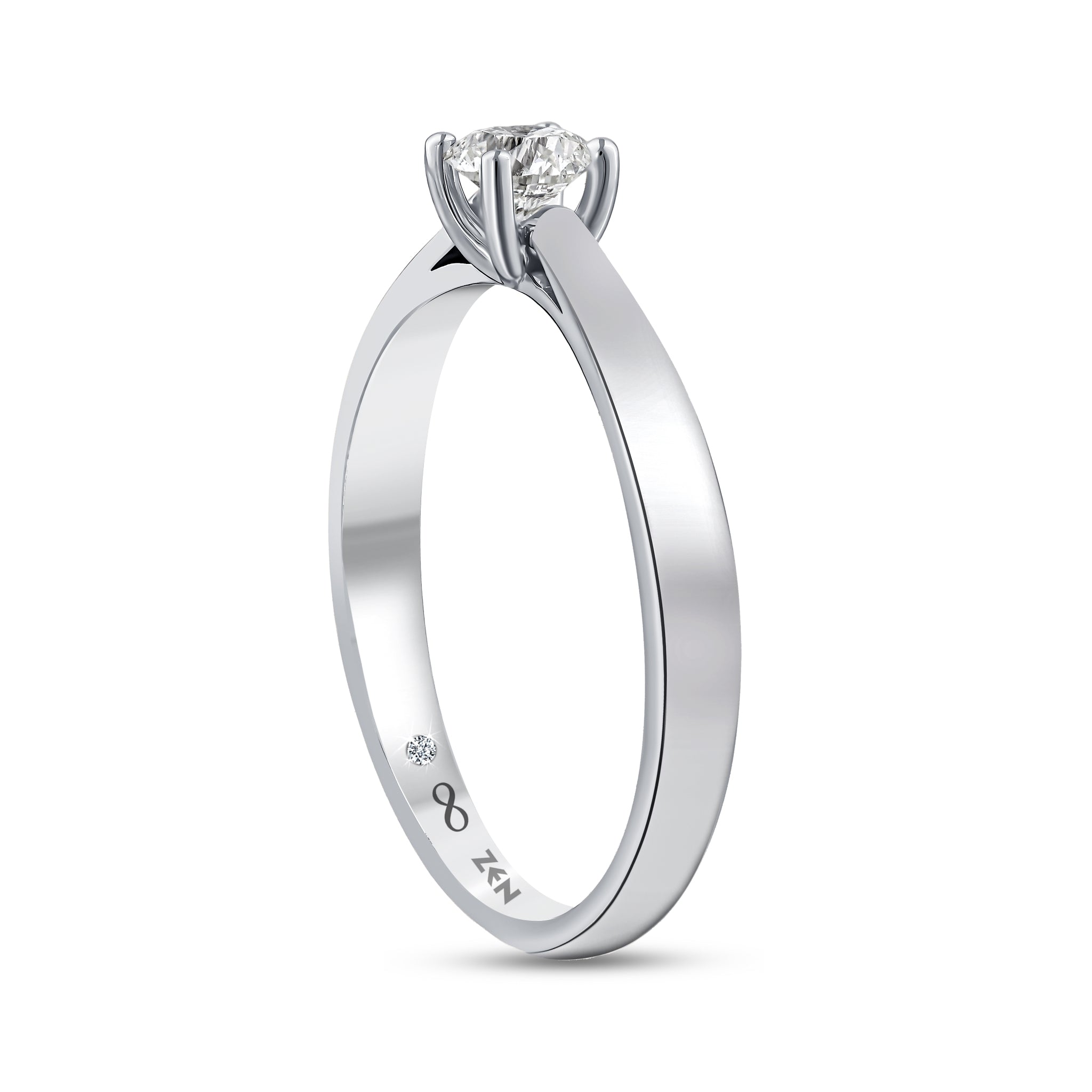 Solitaire Diamond Engagement Ring