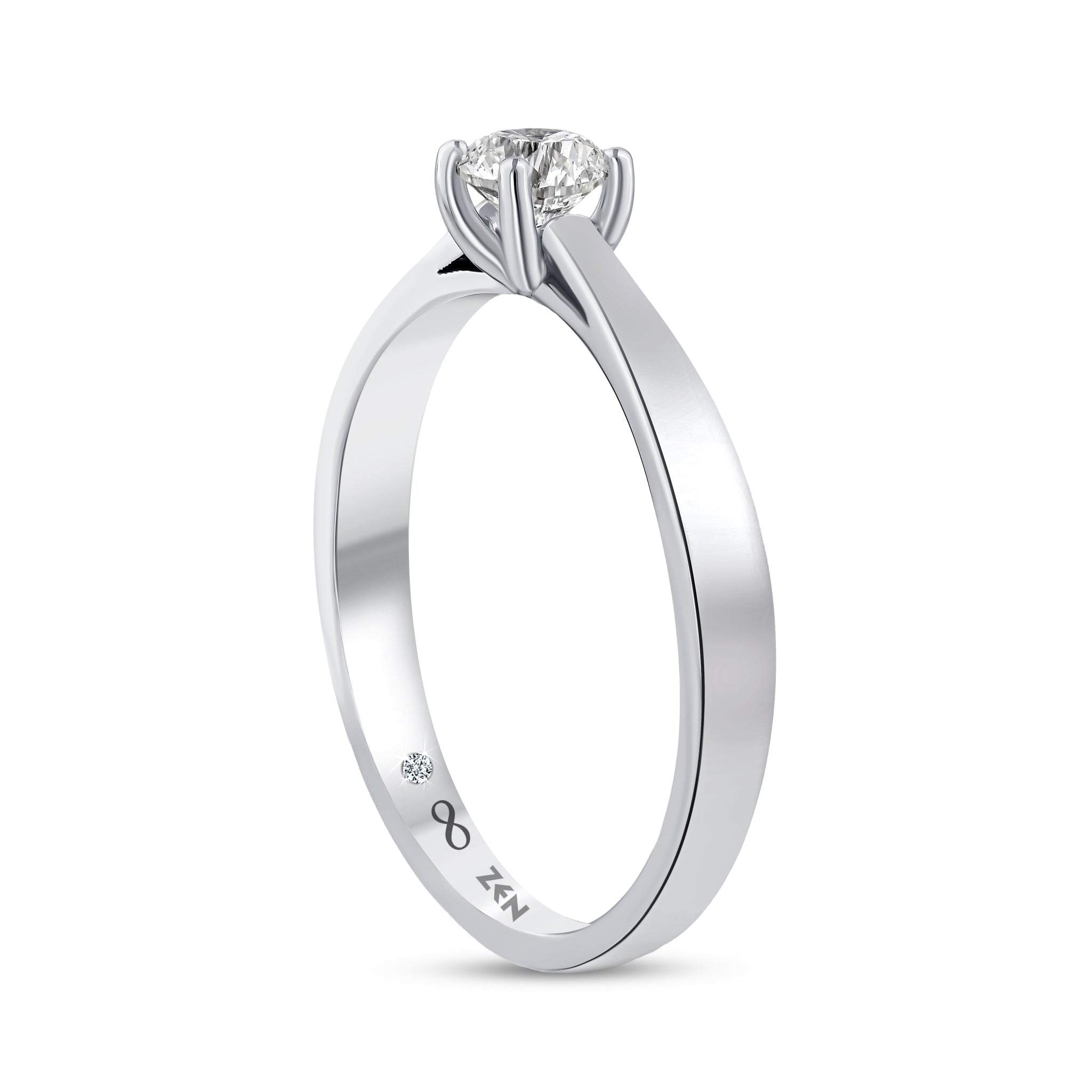 Solitaire Diamond Engagement Ring