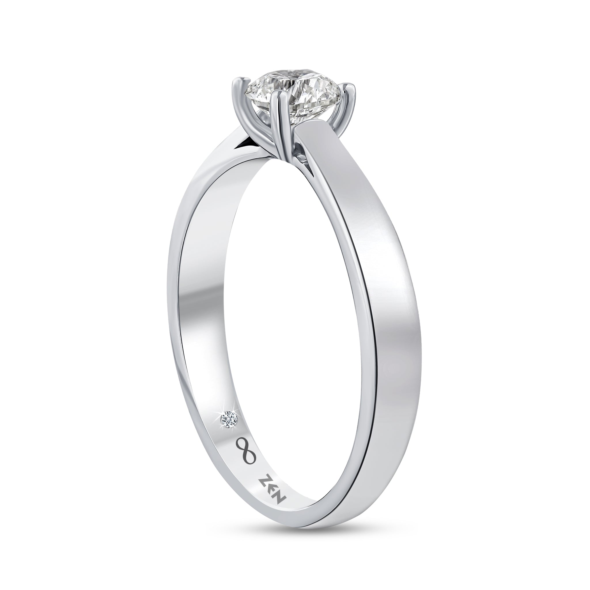 Solitaire Diamond Engagement Ring