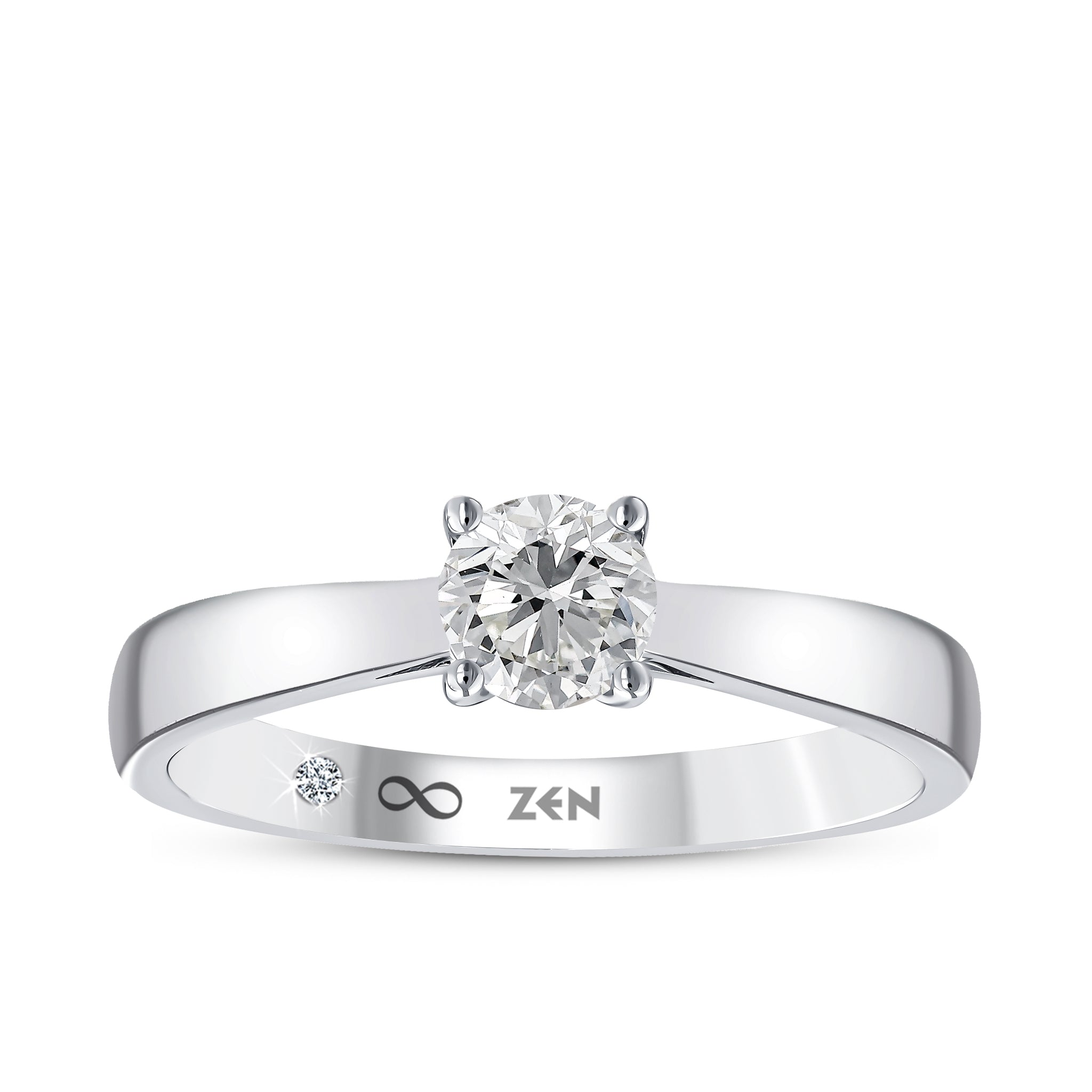 Solitaire Diamond Engagement Ring