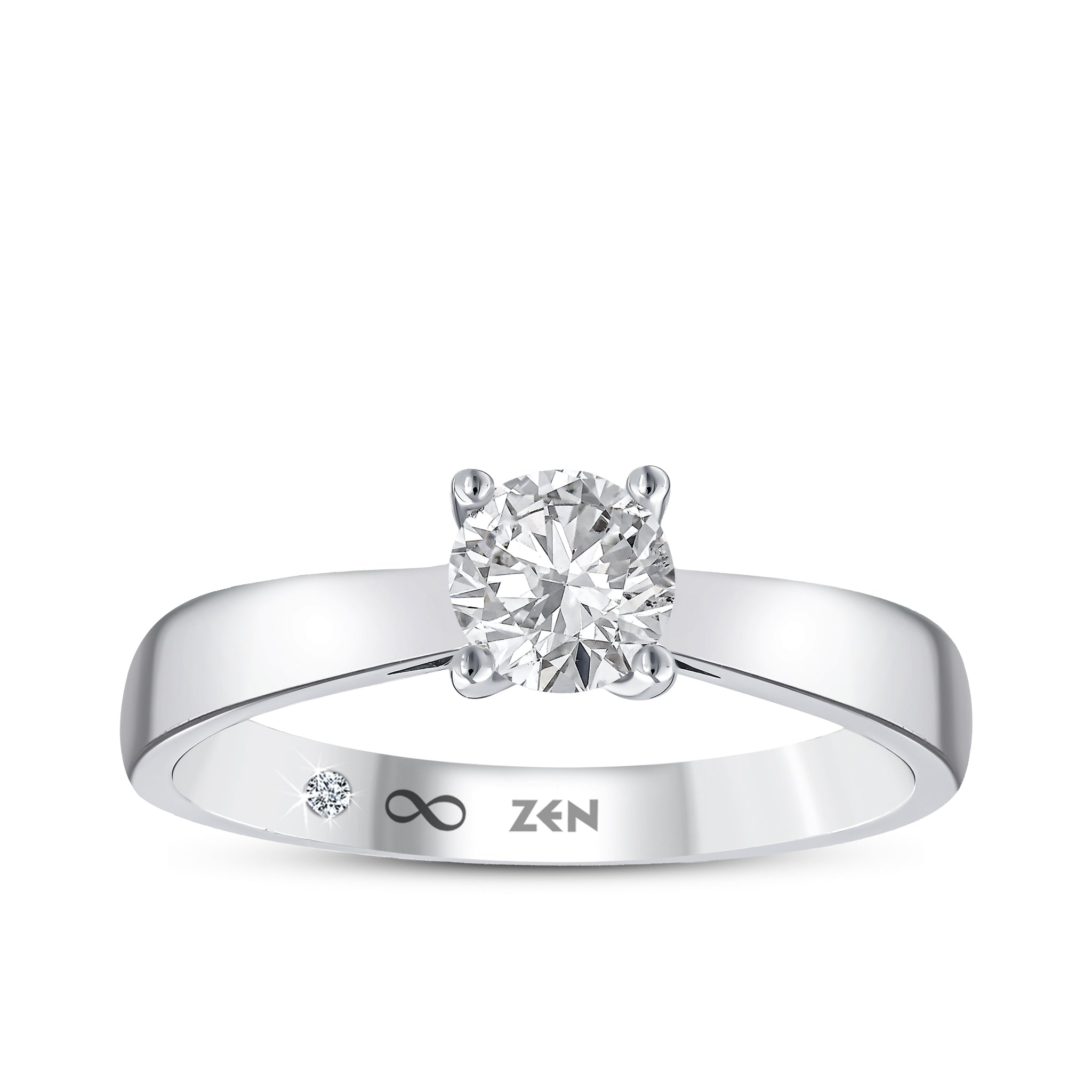 Solitaire Diamond Engagement Ring