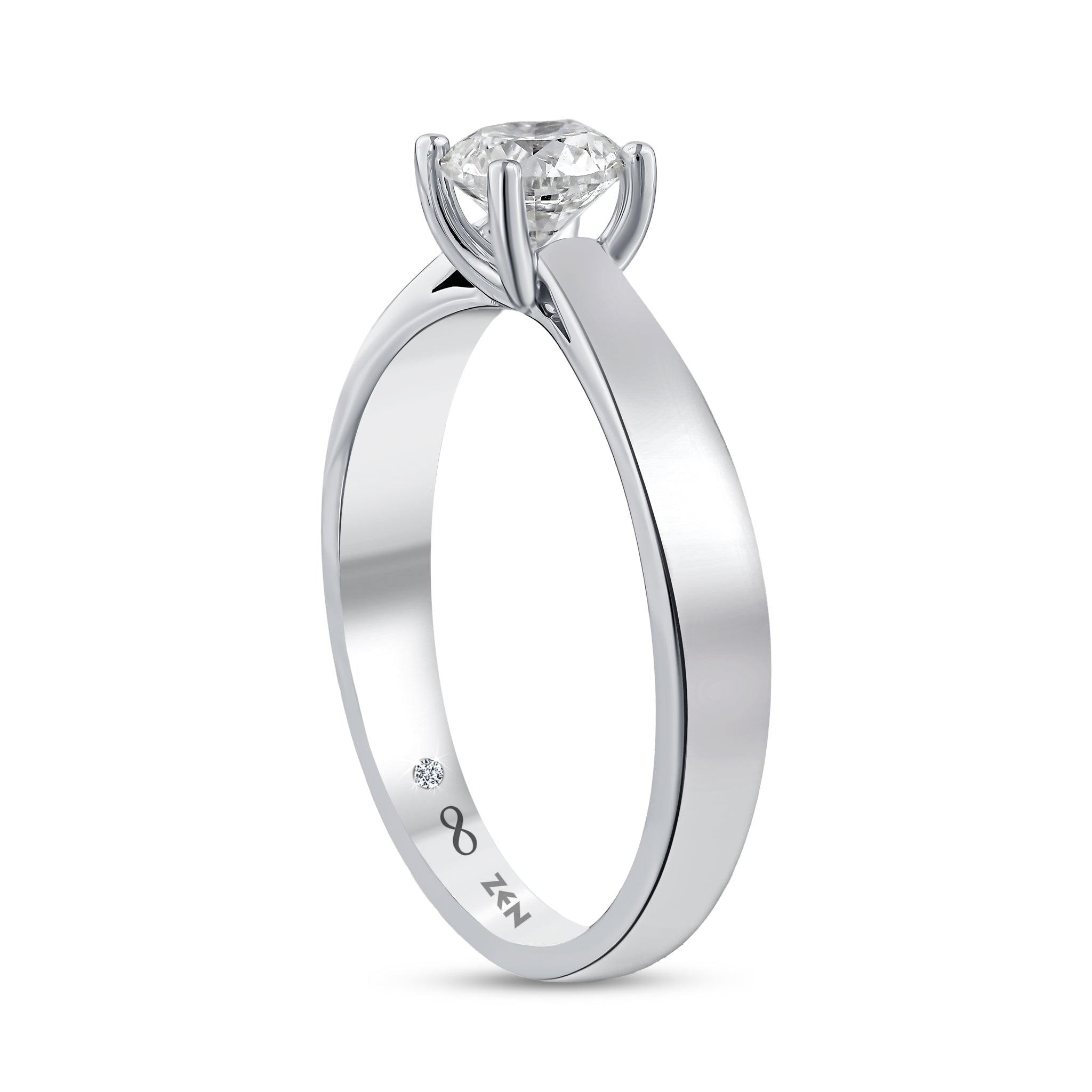 Solitaire Diamond Engagement Ring